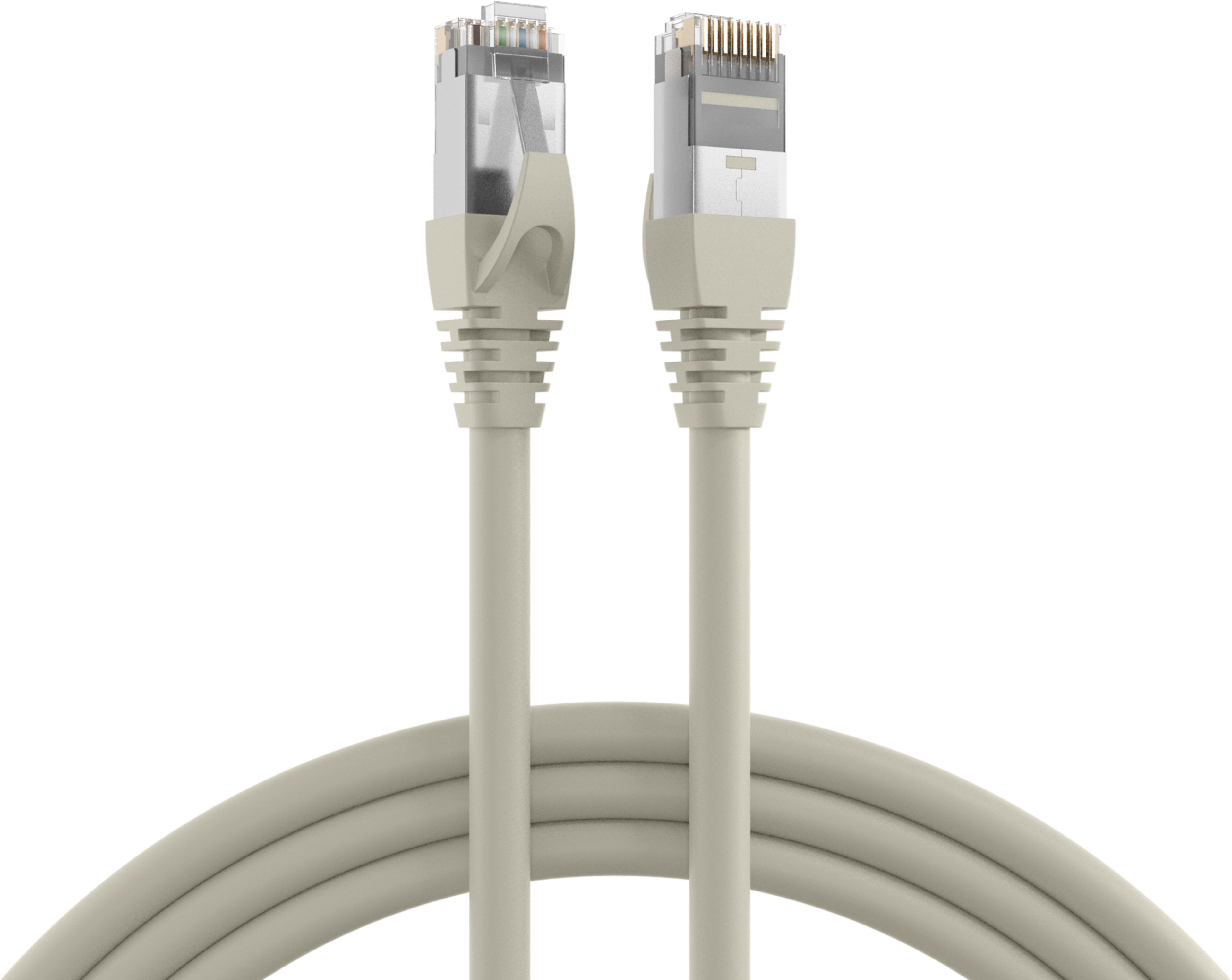Patch Cable RJ45 S/FTP Cat6a 90m Grey