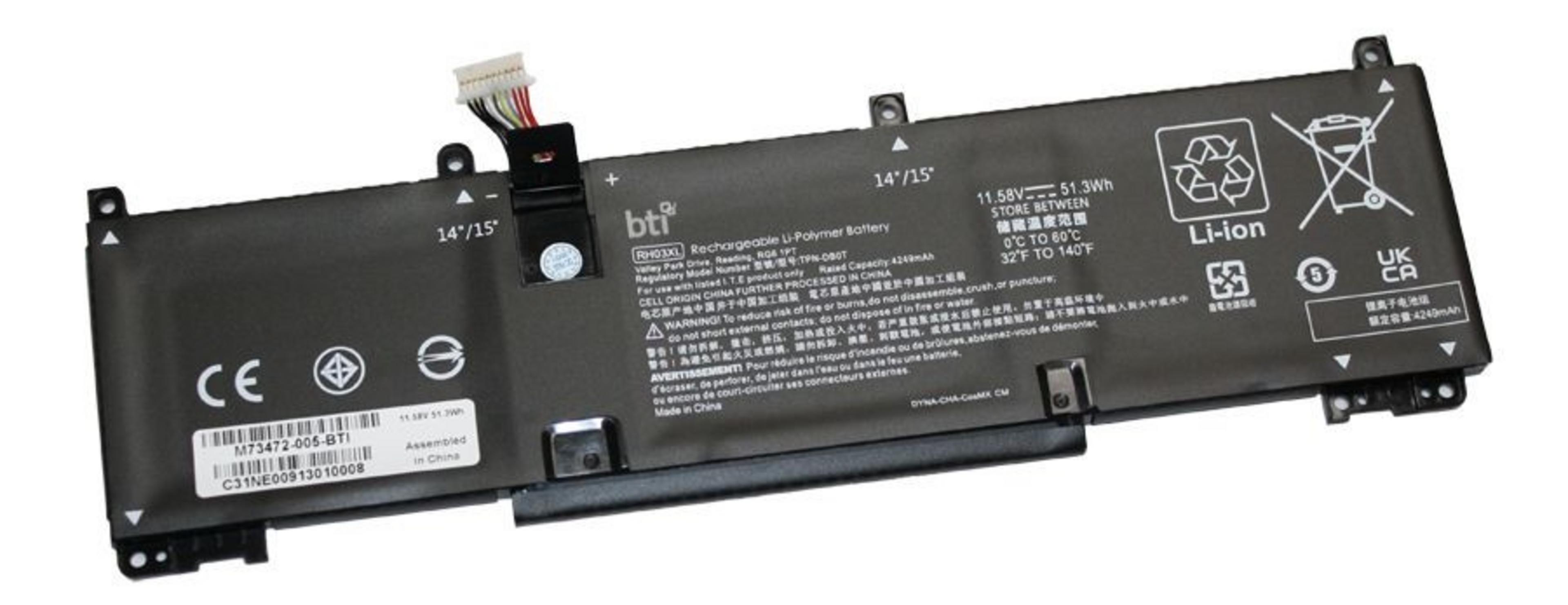 BTI 3-cell HP 4430mAh Battery