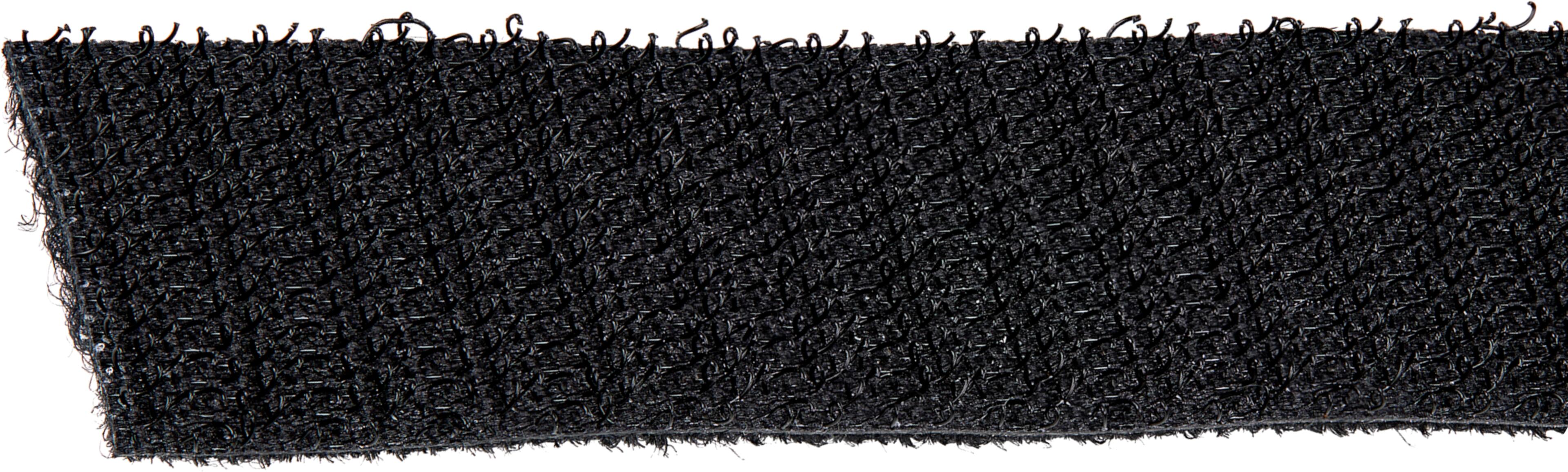 Hook-and-Loop Cable Tie Roll 15m Black