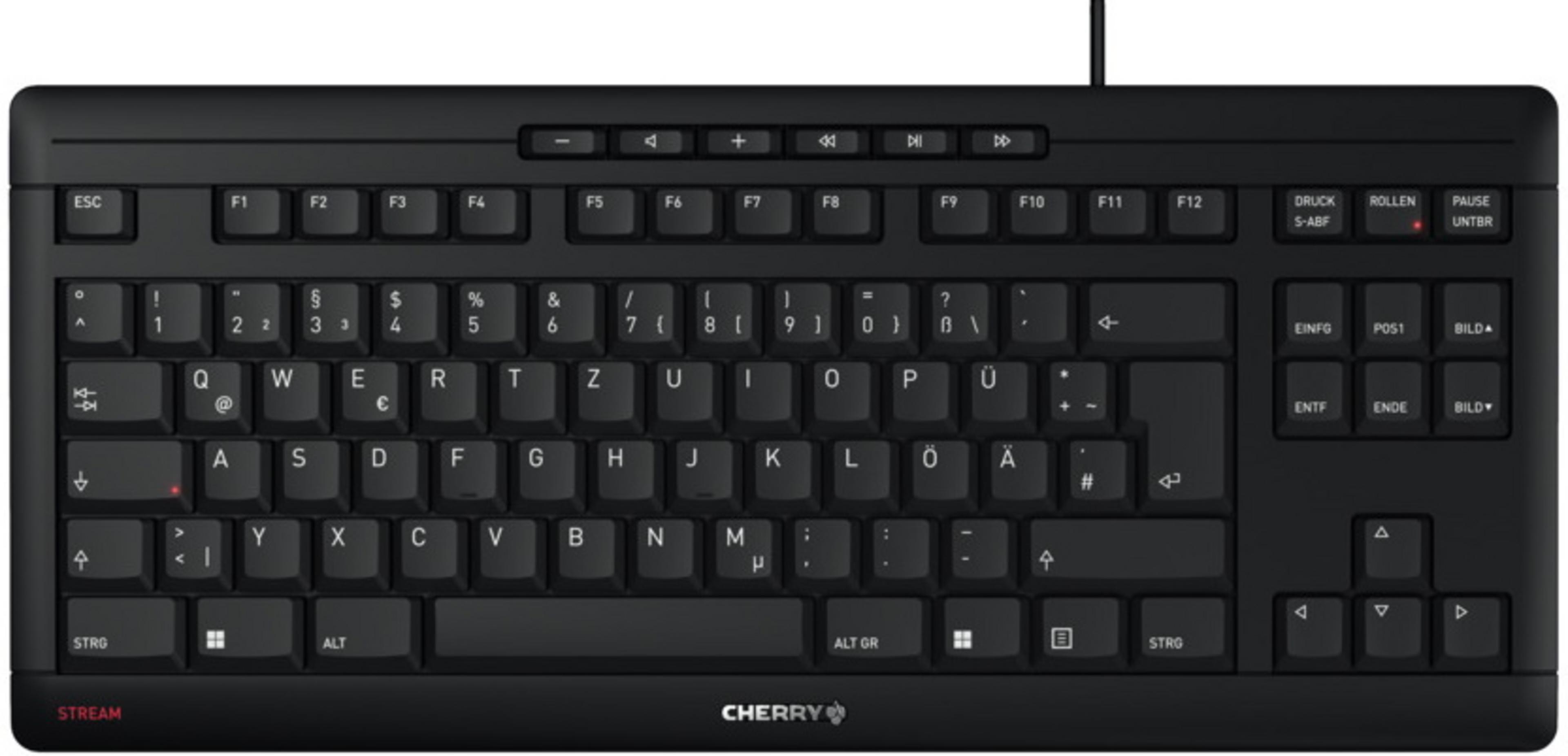 CHERRY STREAM KEYBOARD TKL Black