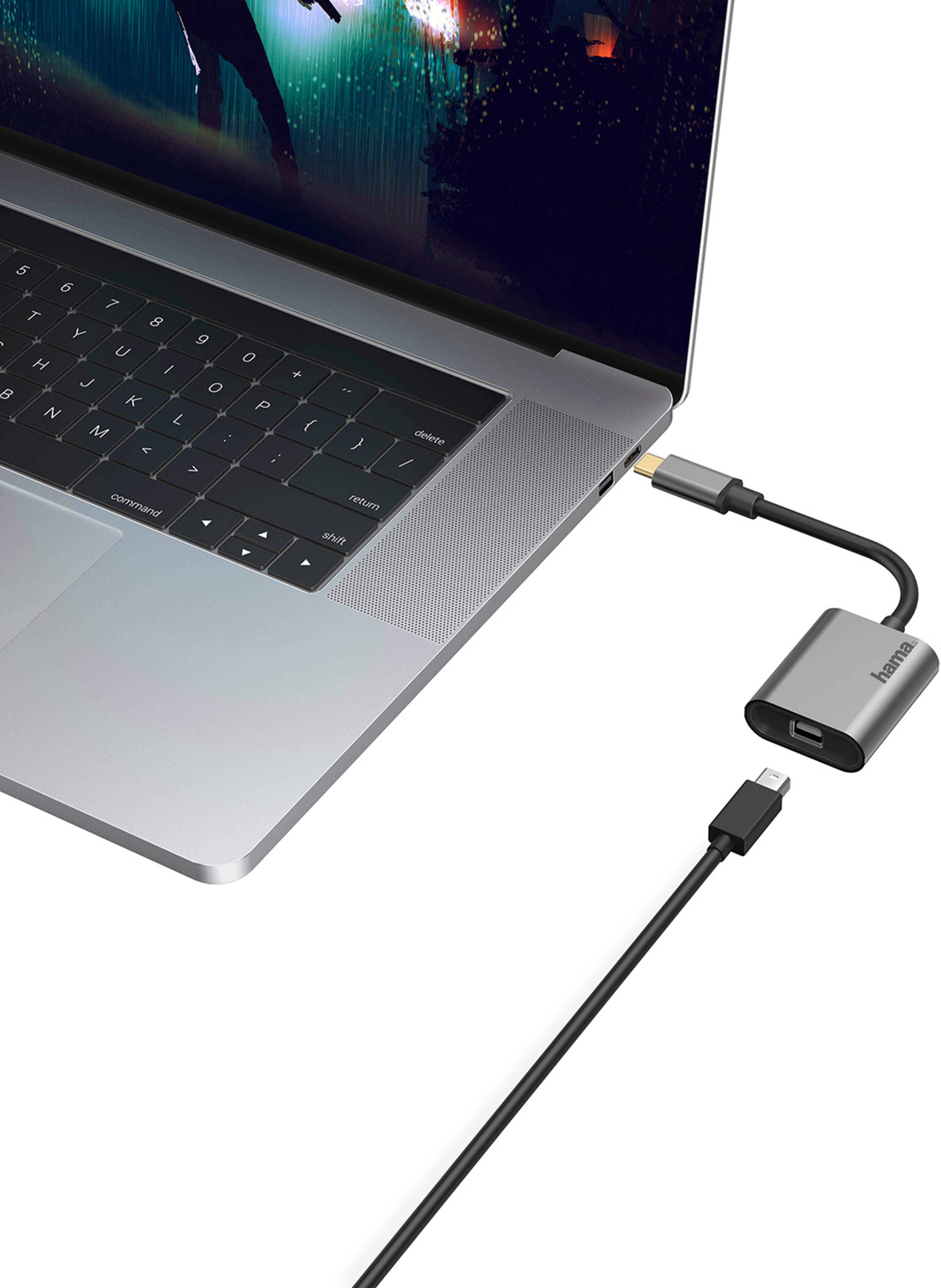 Adapter USB-C/m - MiDP+HDMI+VGA/f