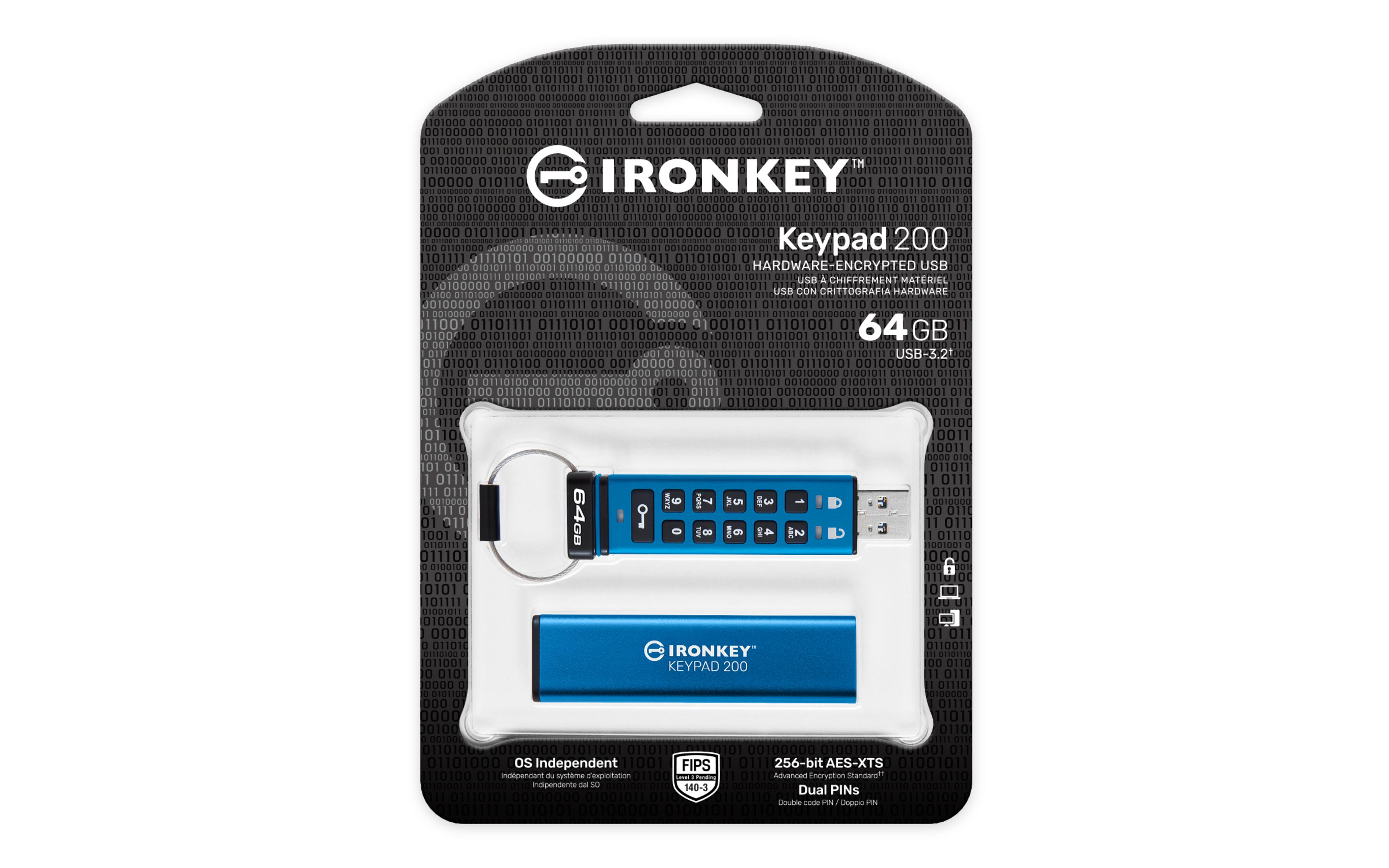 Kingston IronKey Keypad USB Stick 64GB