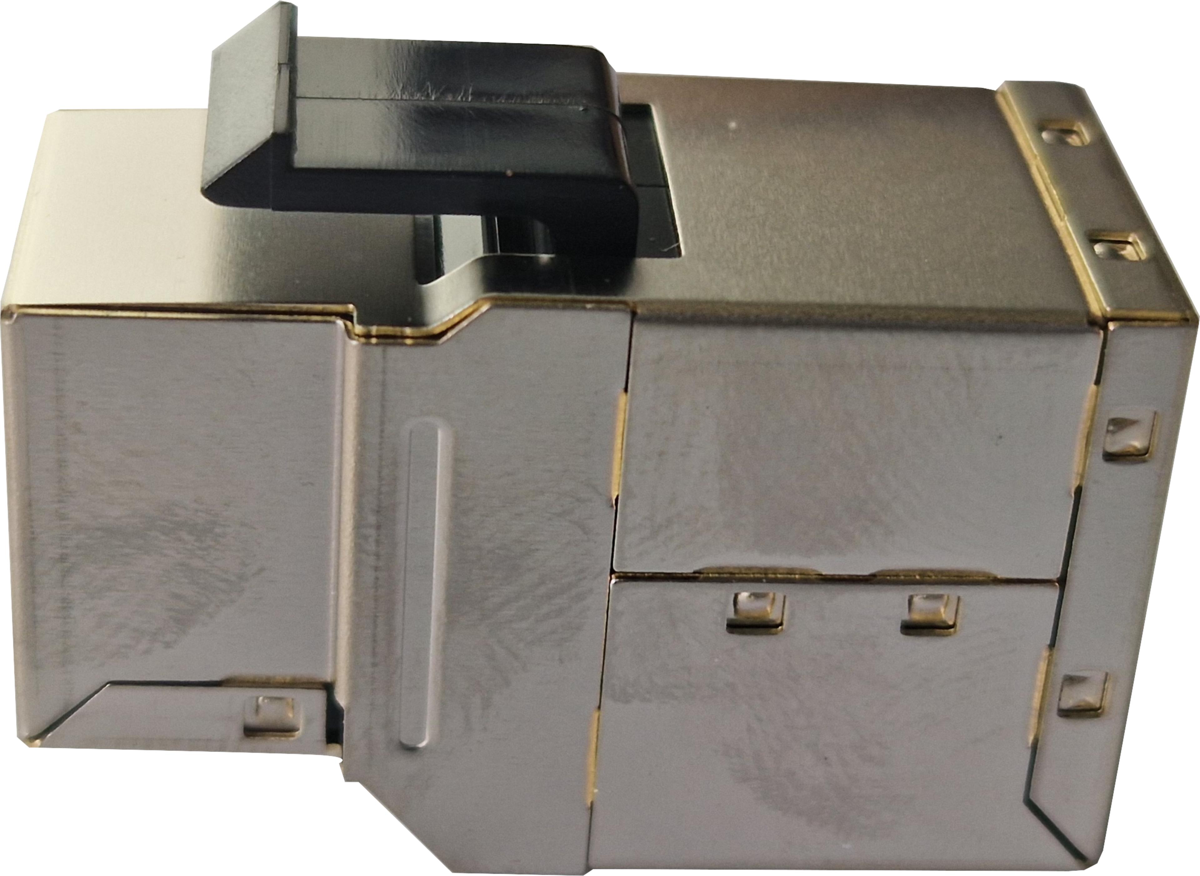 Keystone Jack 1x RJ45/f-f STP Cat6