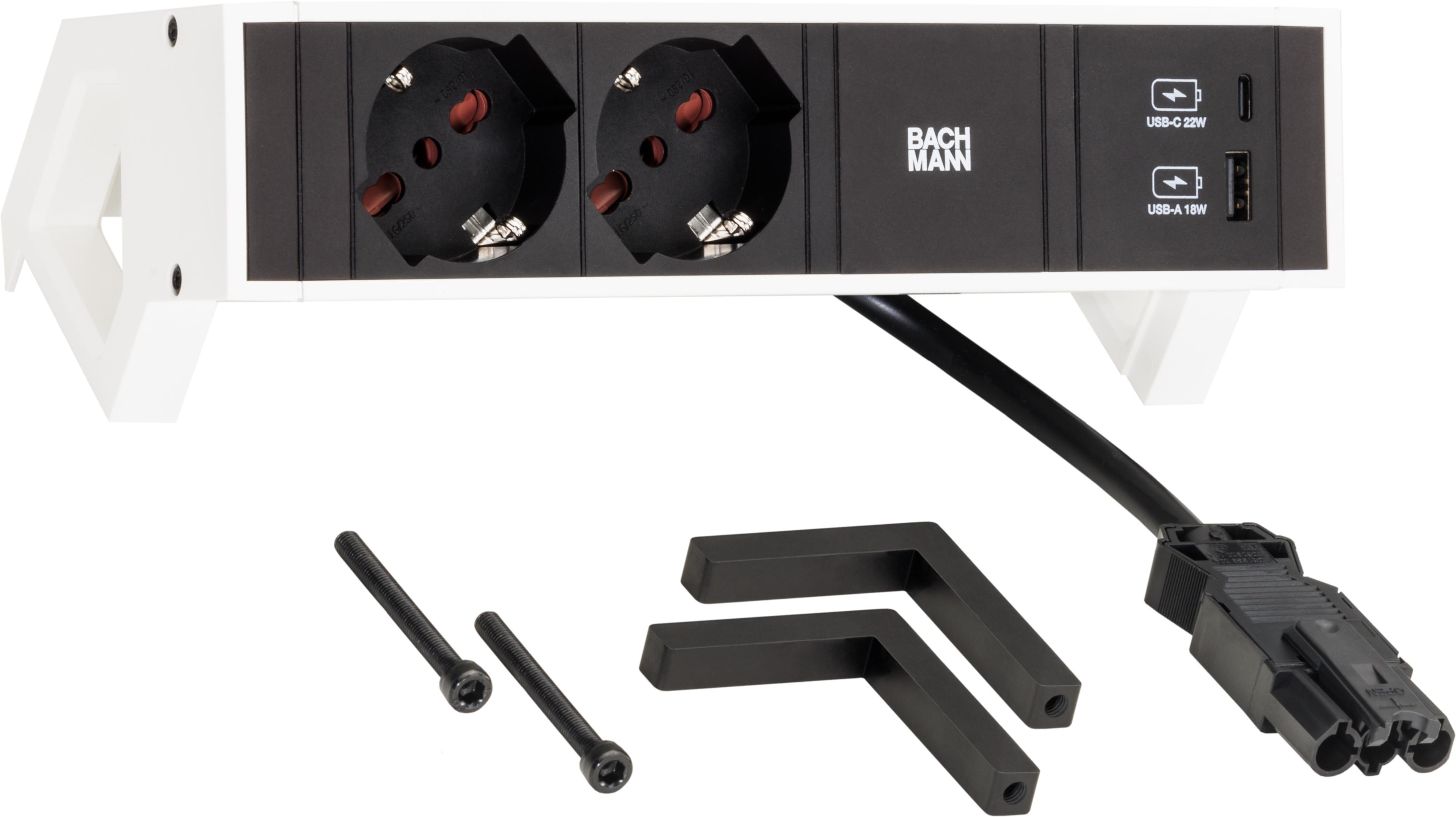 Power Strip 2-way + USB