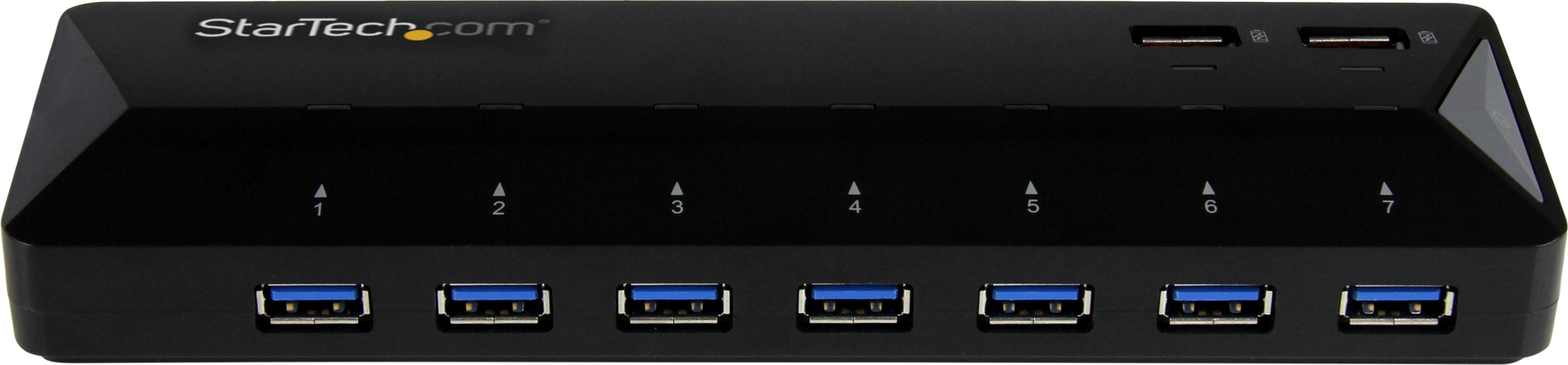 StarTech USB Hub 3.0 7-port Black