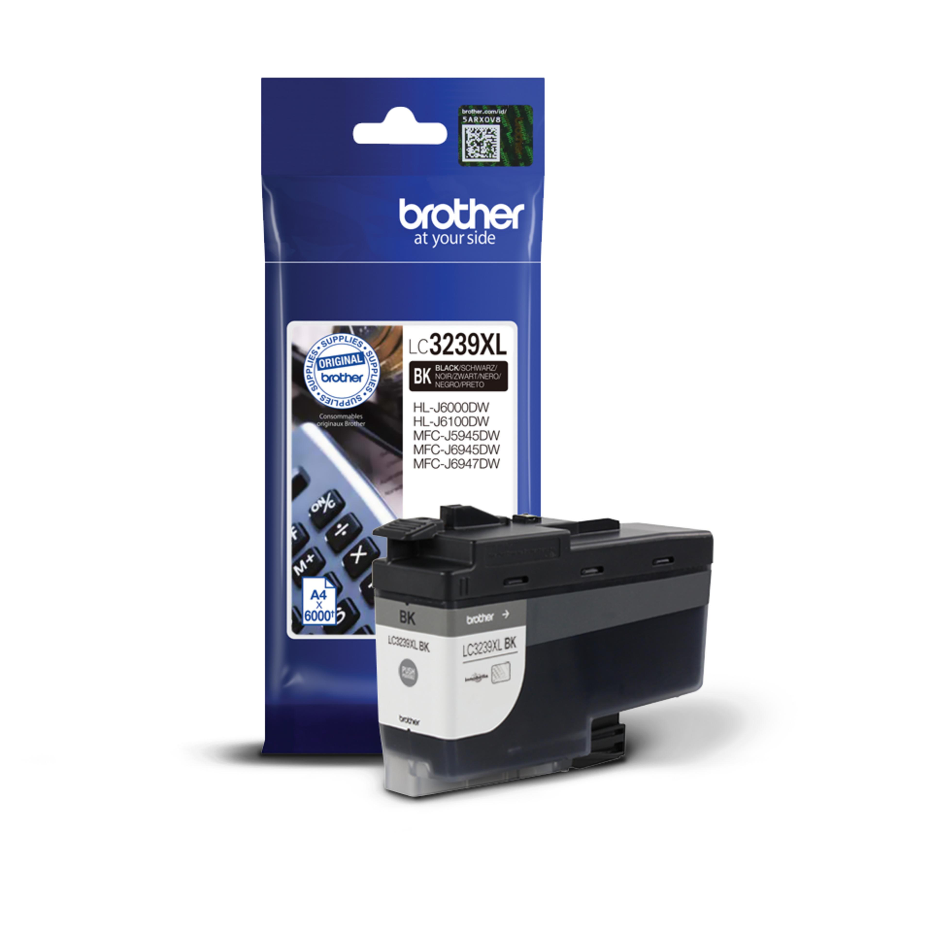 Encre Brother LC-3239XL-BK, noir