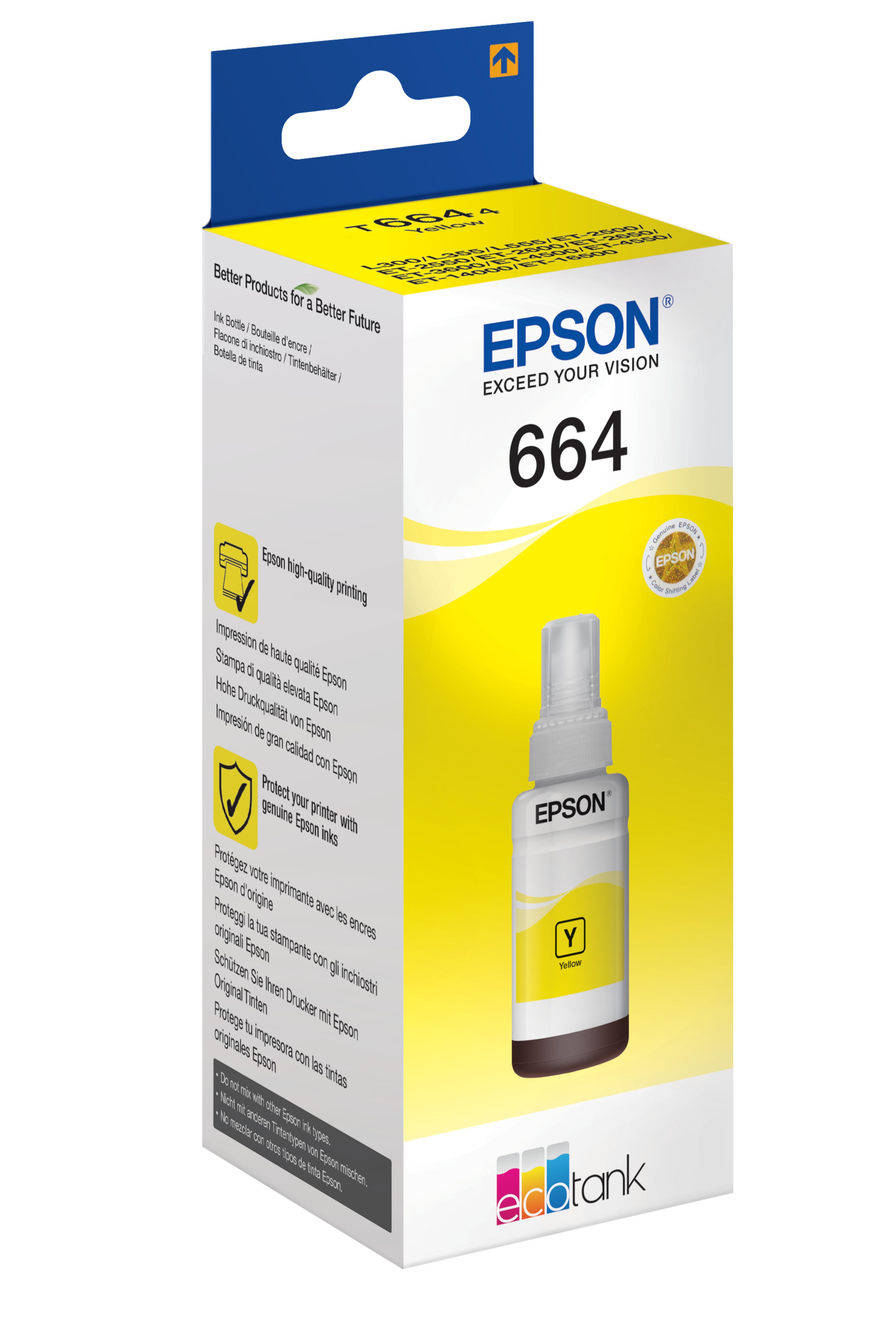 Tinta Epson T6644 amarillo
