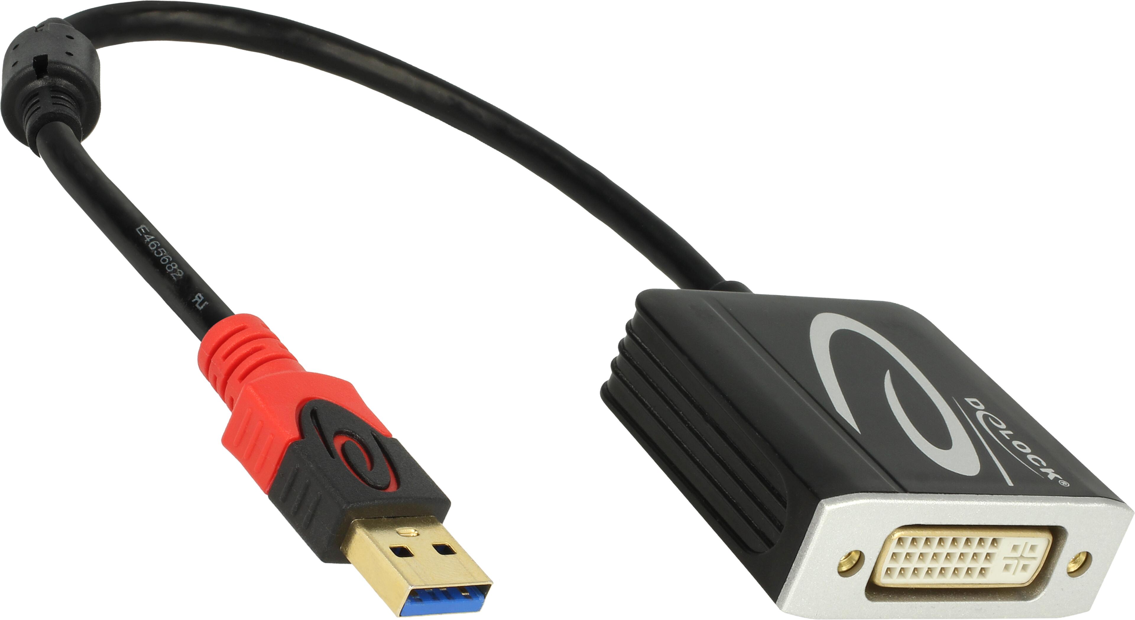 Adaptateur USB 3.0 type A m. - DVI-I f.