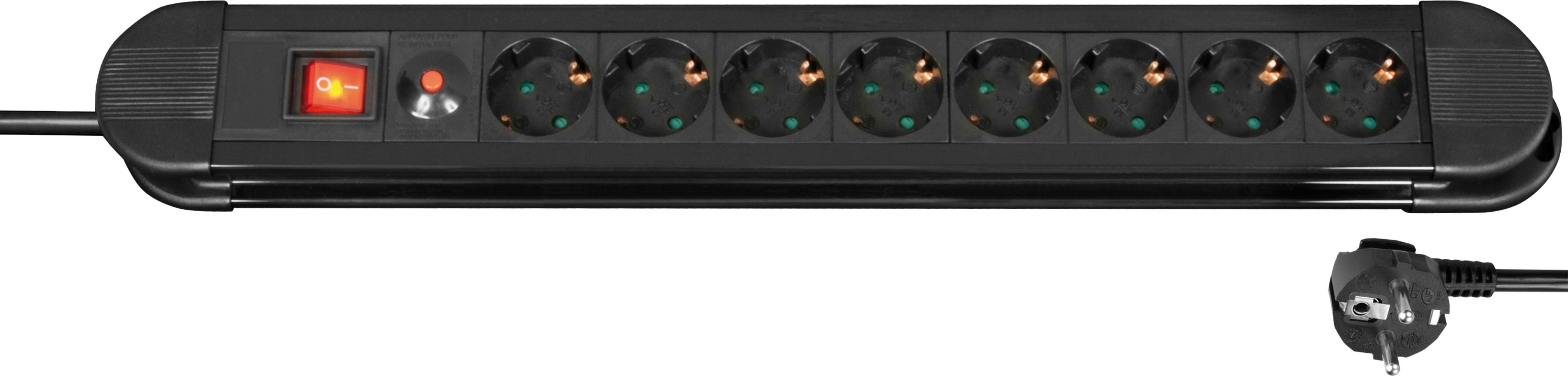 Power Strip 8x Surge Protect 1.4m Switch