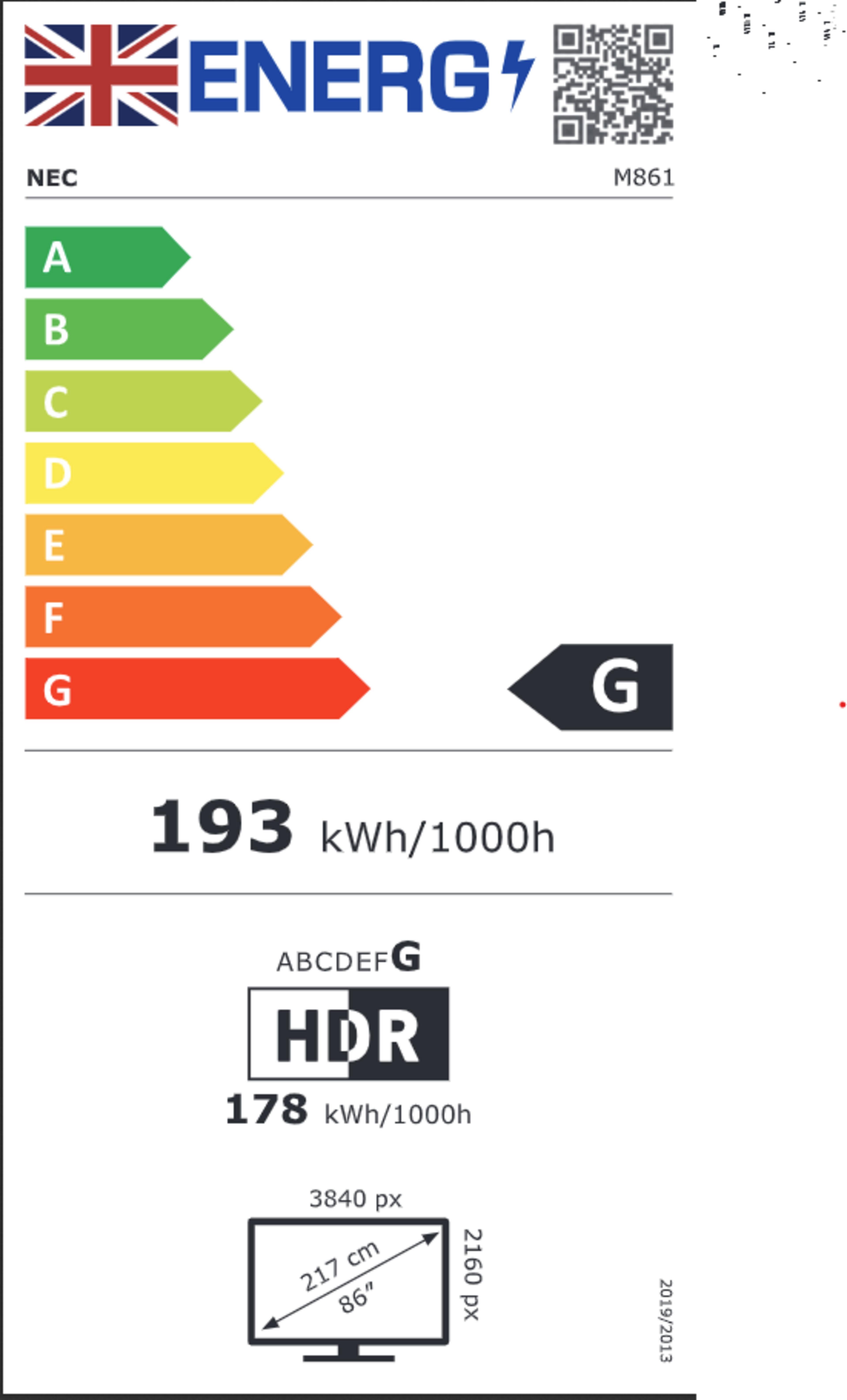 NEC MultiSync M861 Display