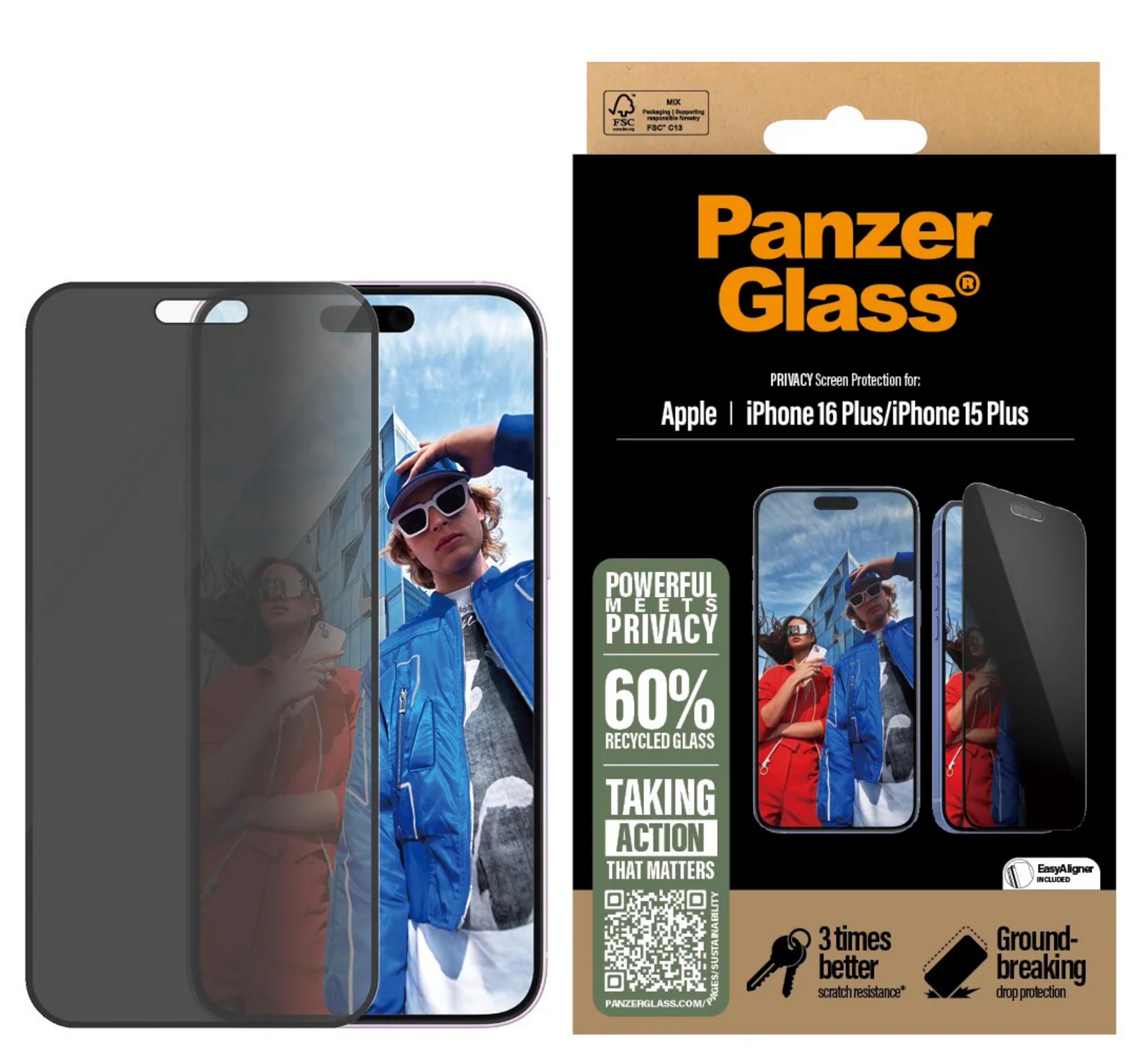 Filtro priv. PanzerGlass iP16+/15+ UWF