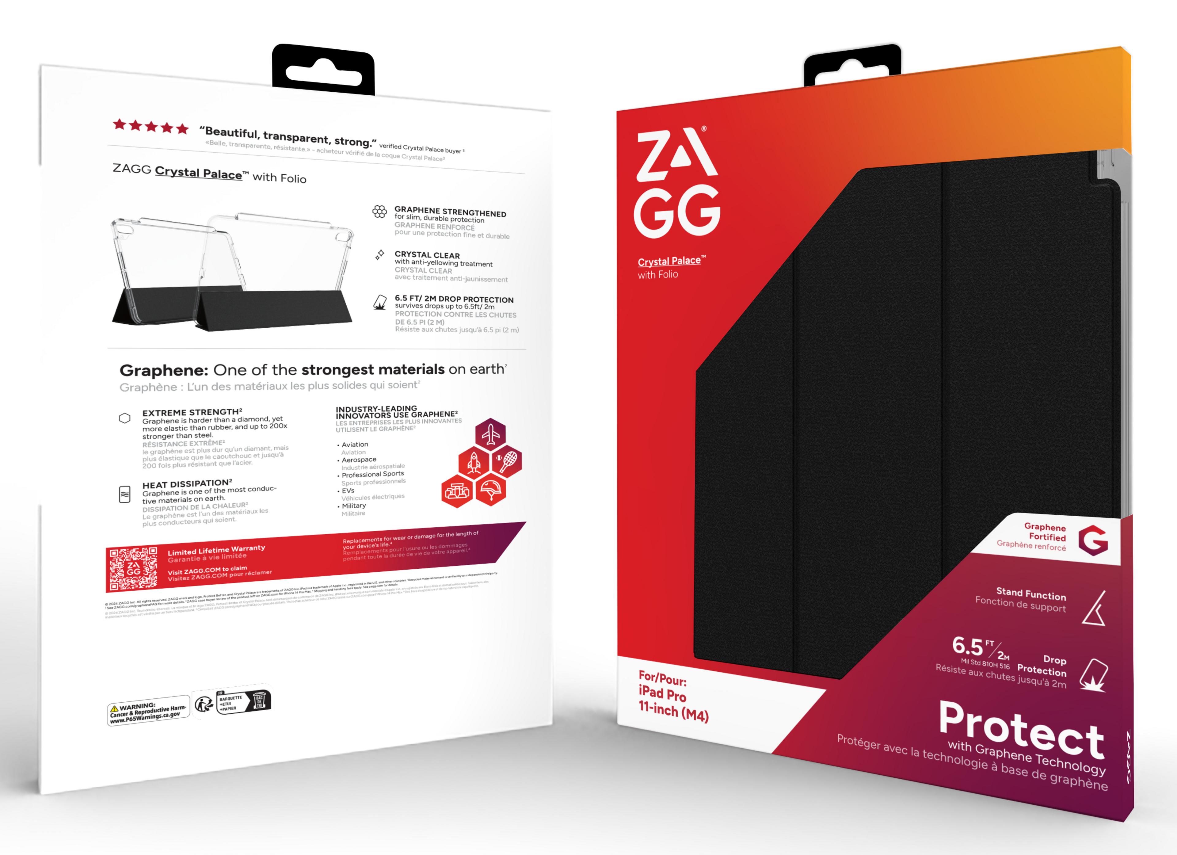 ZAGG Crystal P. Folio iPad Pro 11" M5/M4