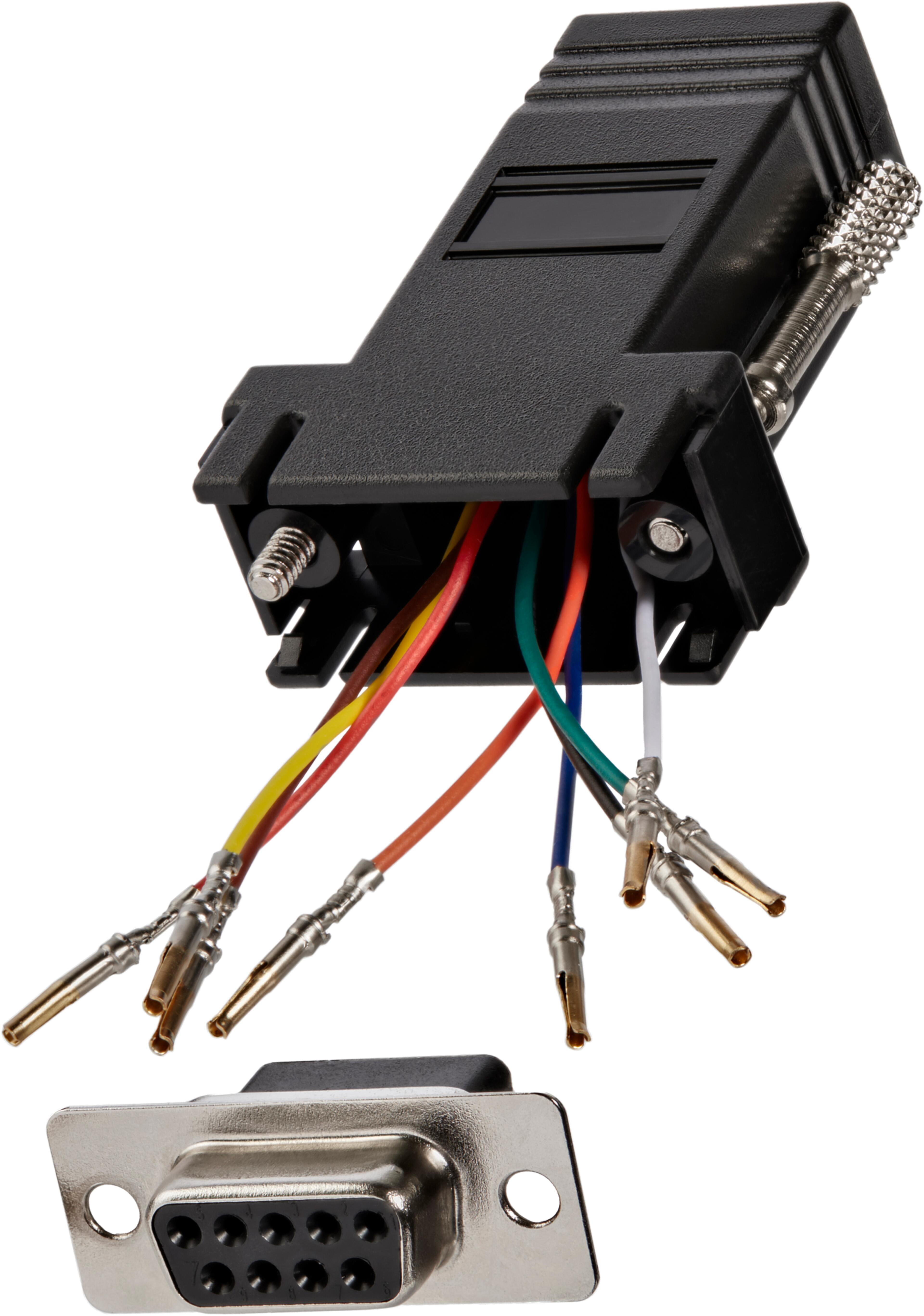 Modular Adapter DB9/f - RJ45/f Black
