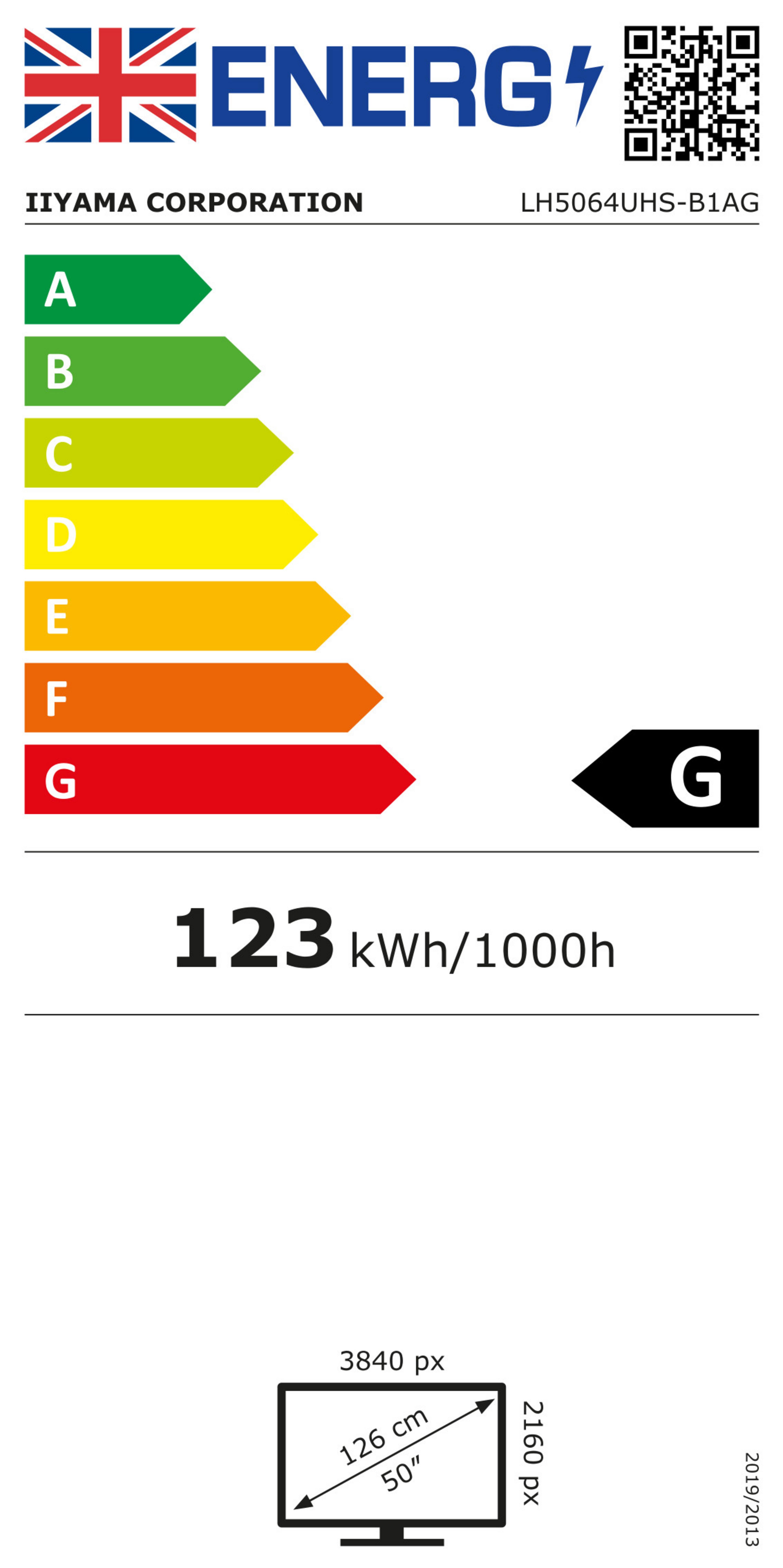 iiyama ProLite LH5064UHS-B1AG Display