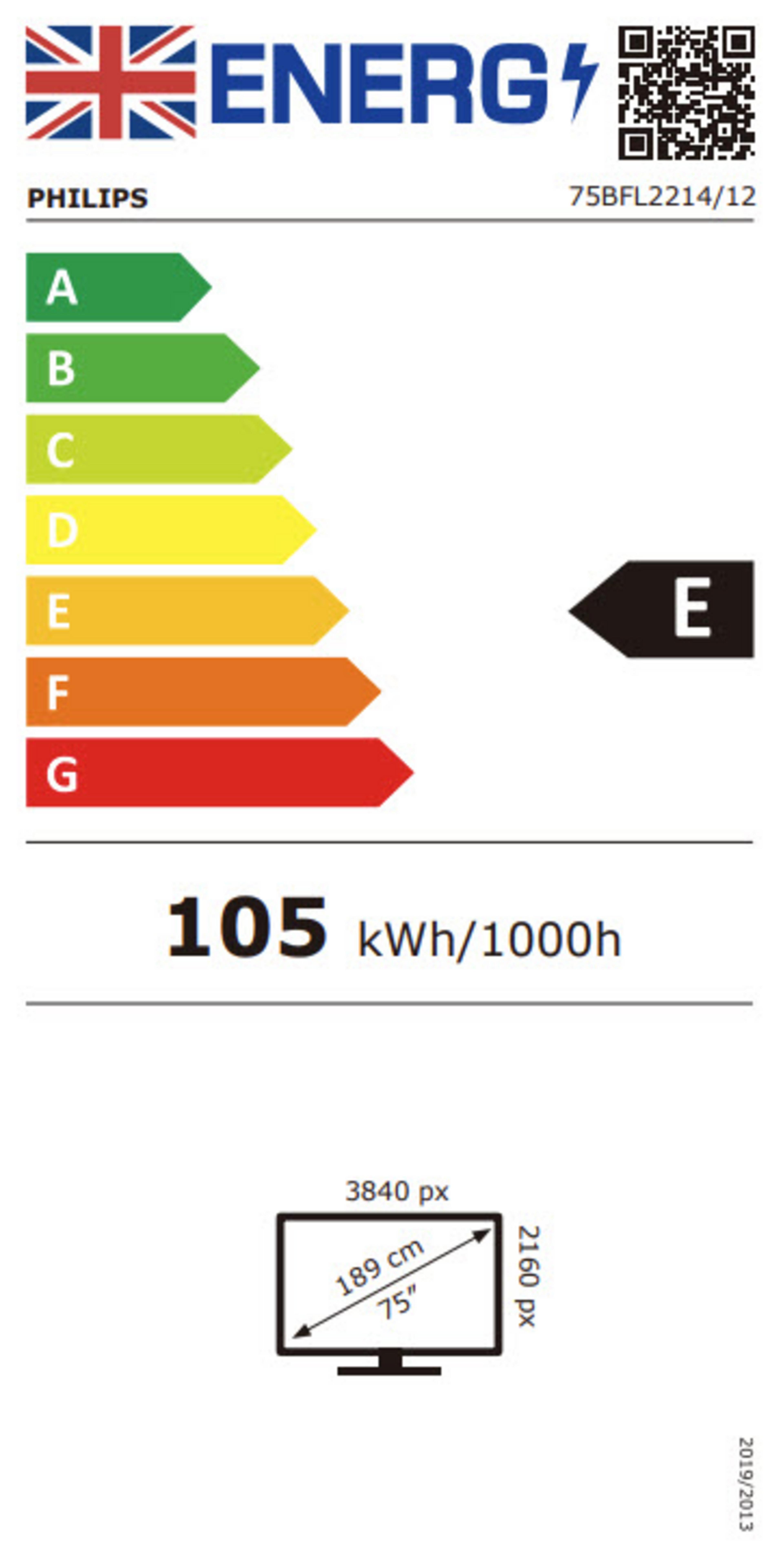 Philips 75BFL2214 Signage Display