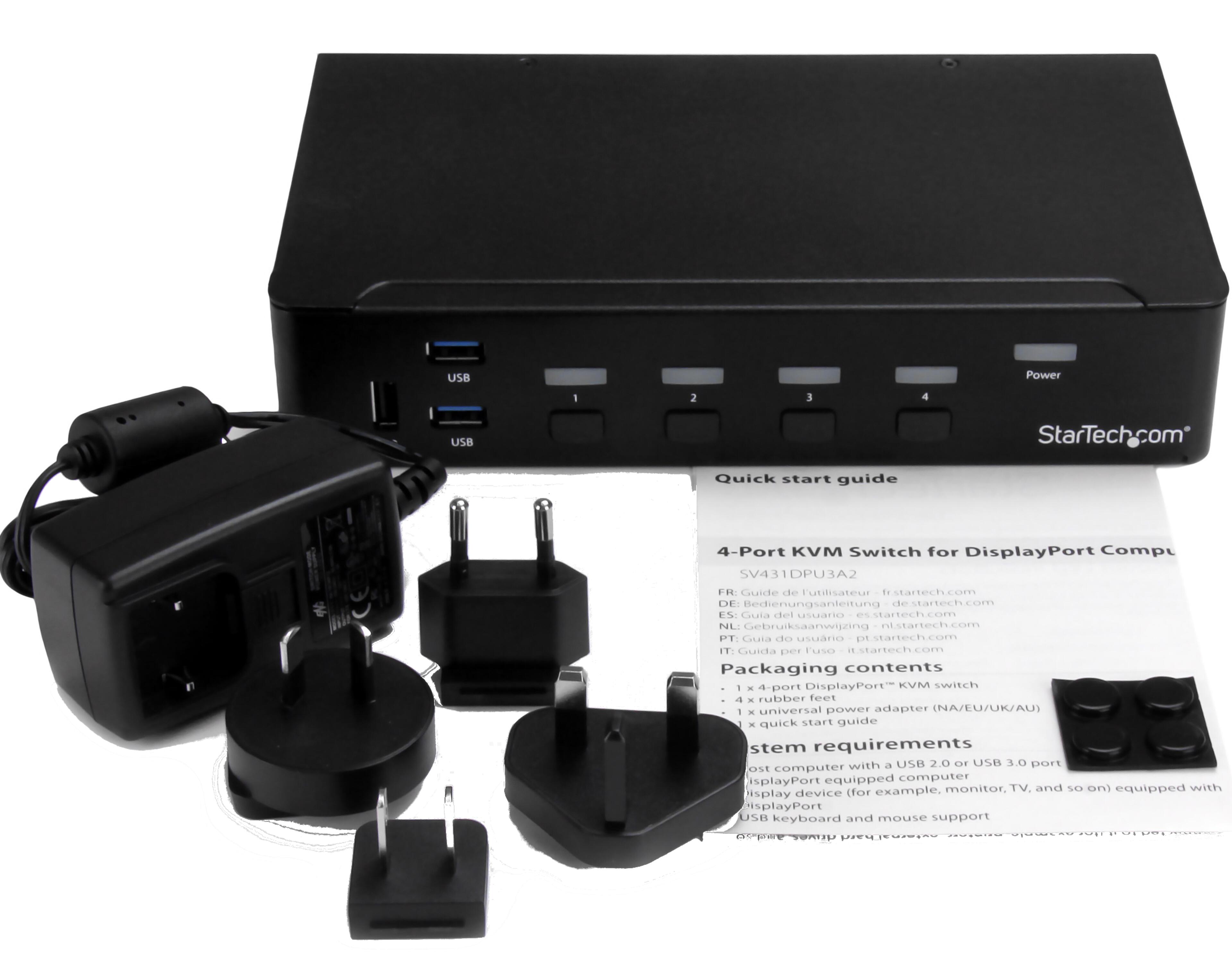 StarTech DisplayPort KVM Switch 4-port
