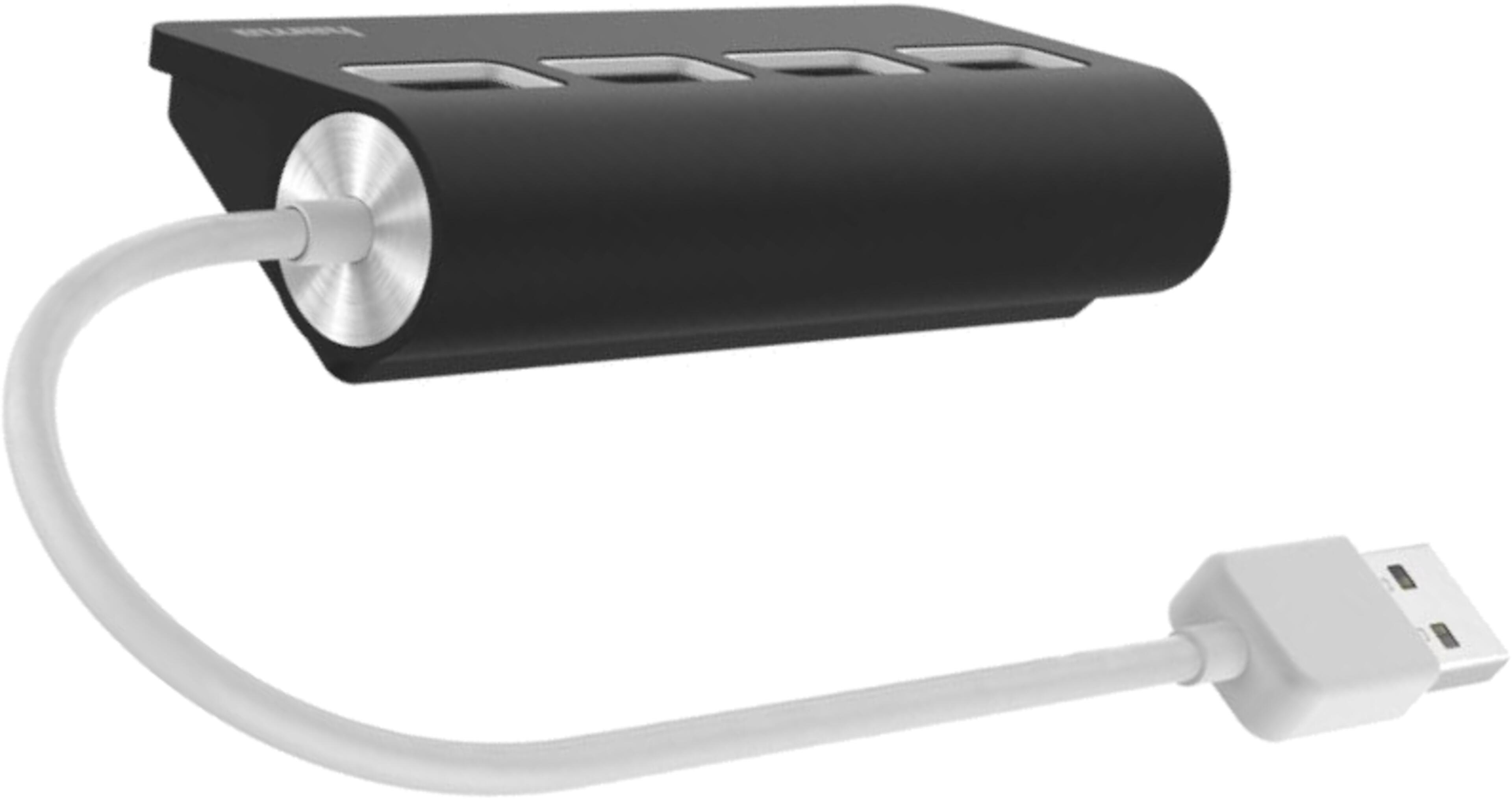 Hama USB Hub 2.0 4-port Black/White