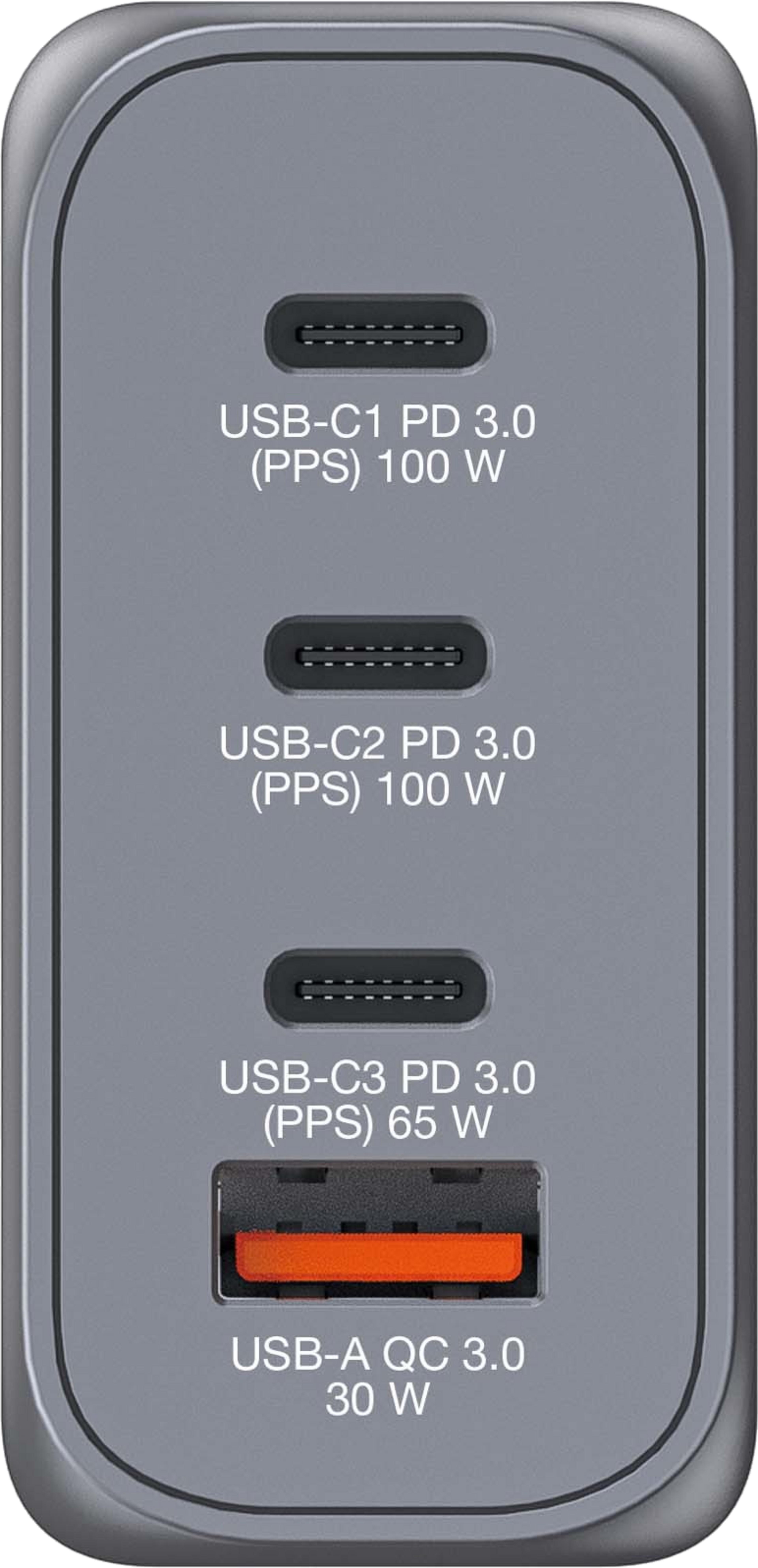 Verbatim 100 W 4-Port GaN Ladeadapter