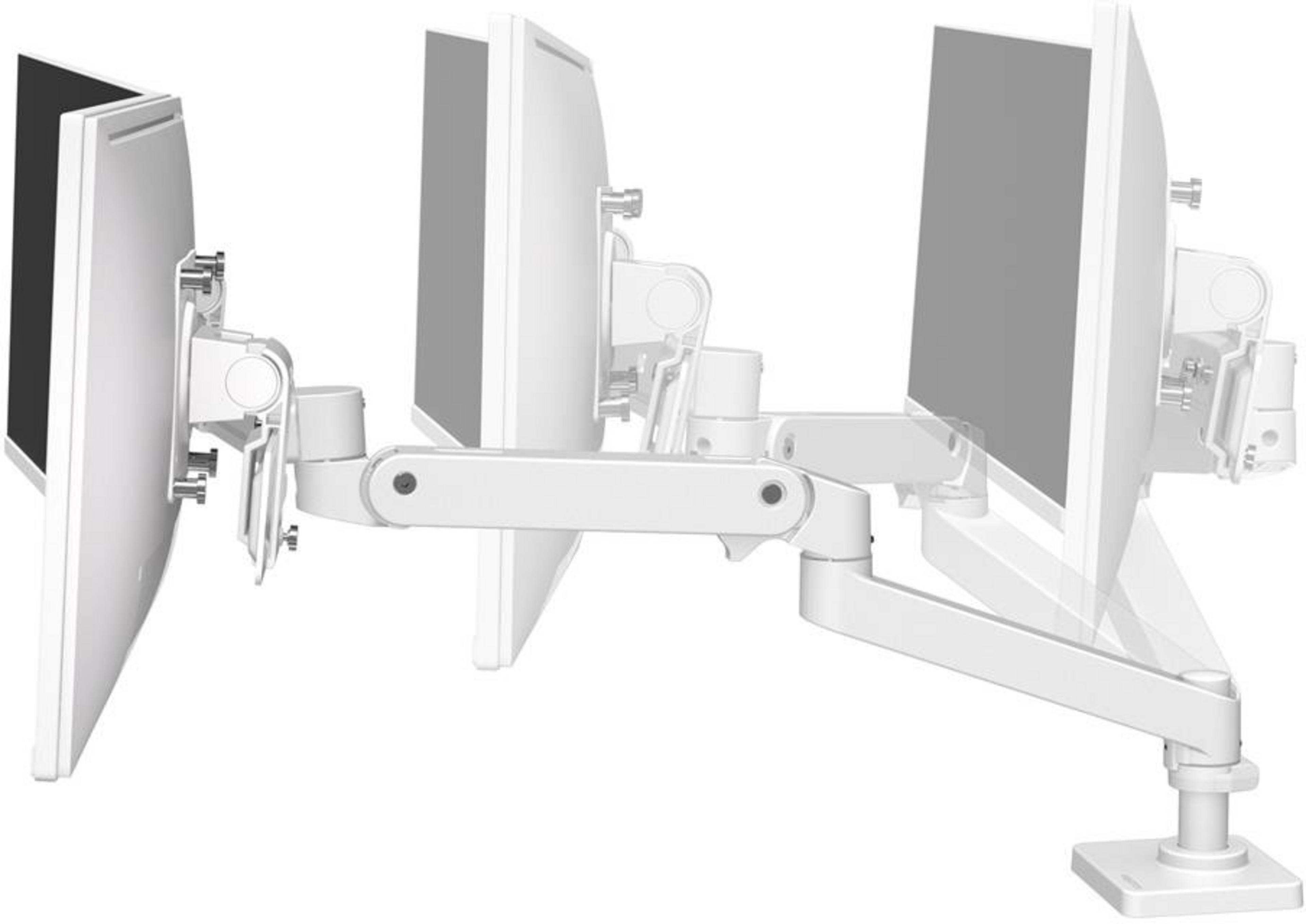 Ergotron LX Pro Direct Dual Desk Arm Wht