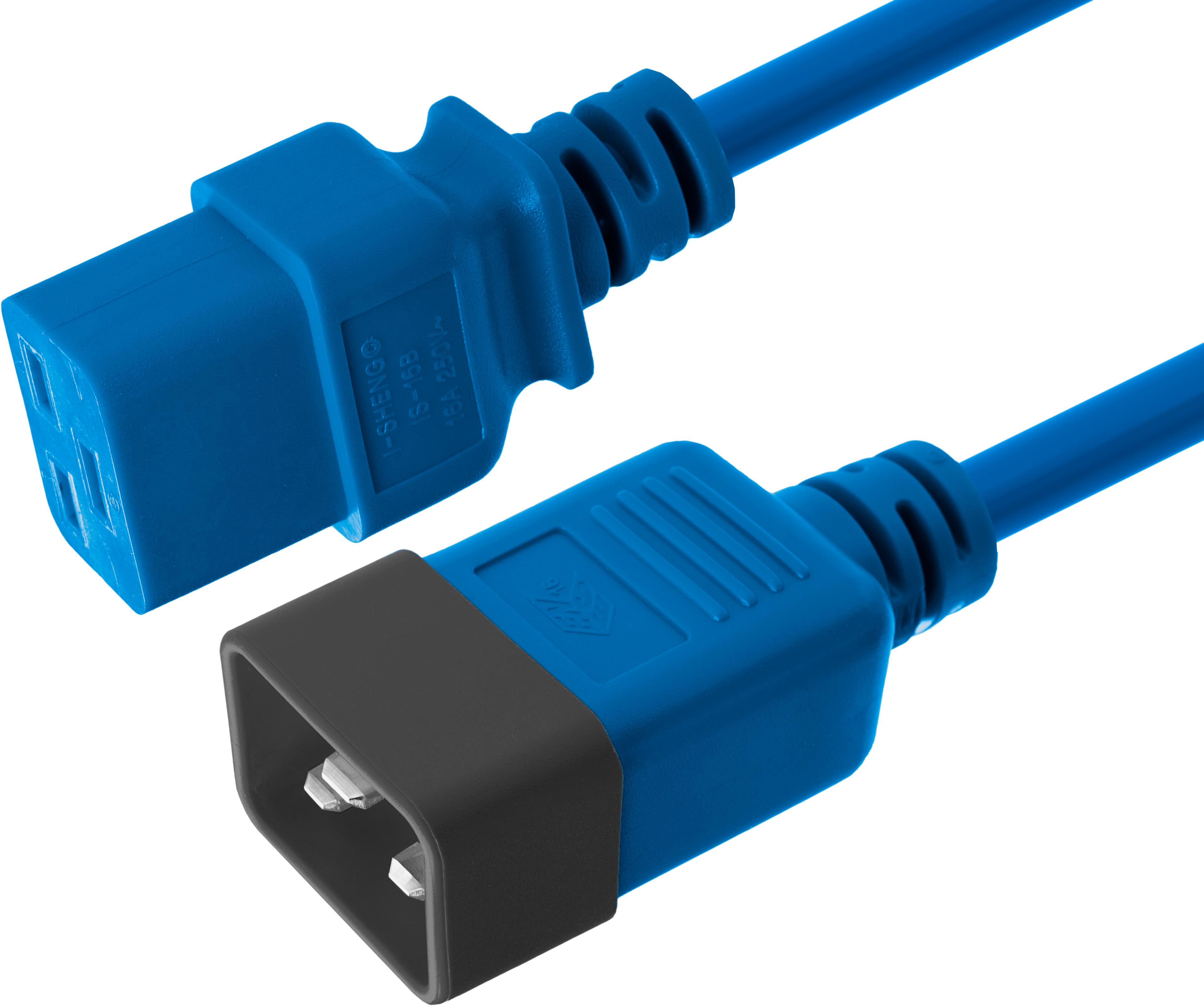 Power Cable C20 - C19 2m Blue