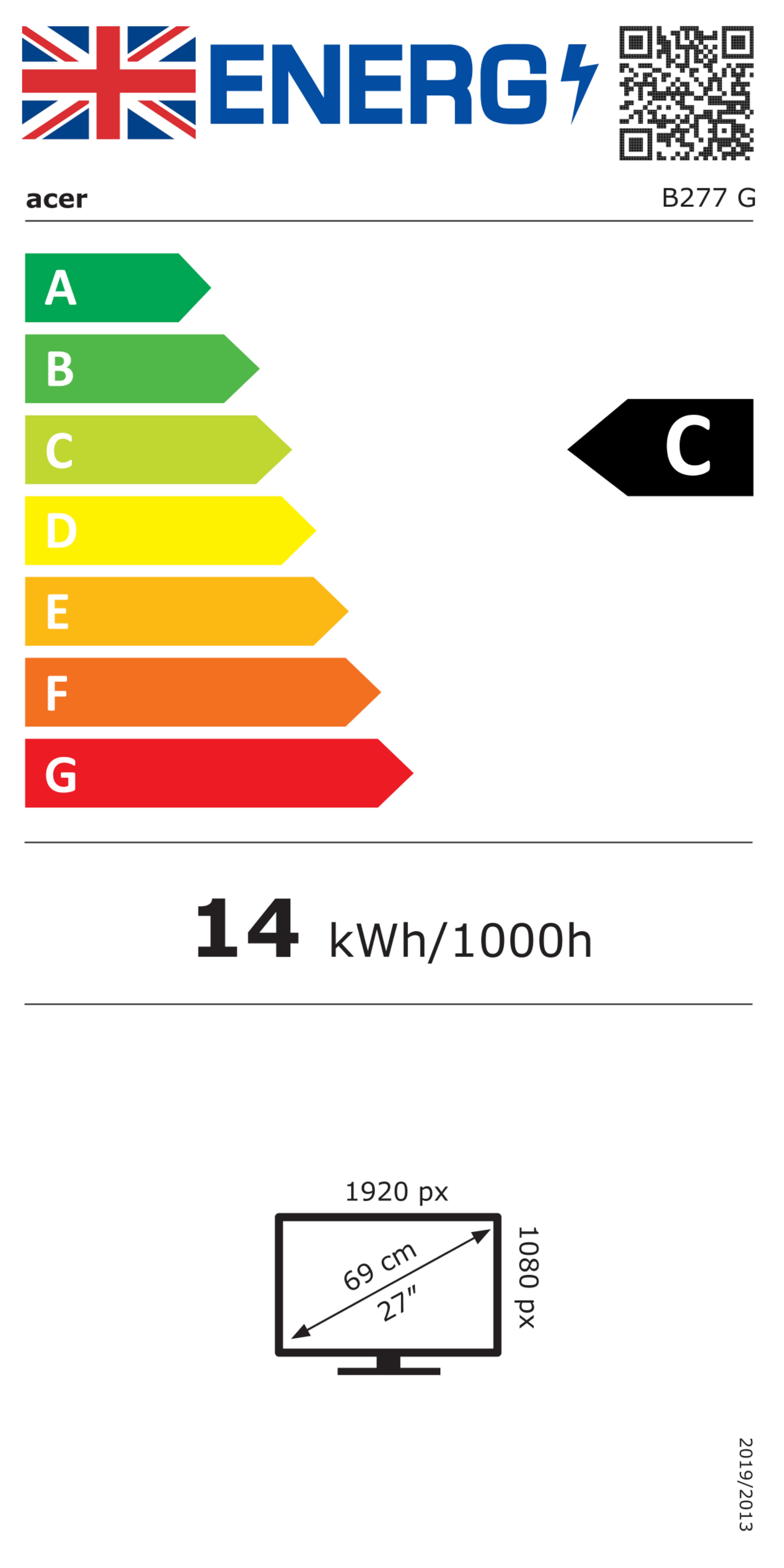 Acer Vero B277Gbmiprzx Monitor