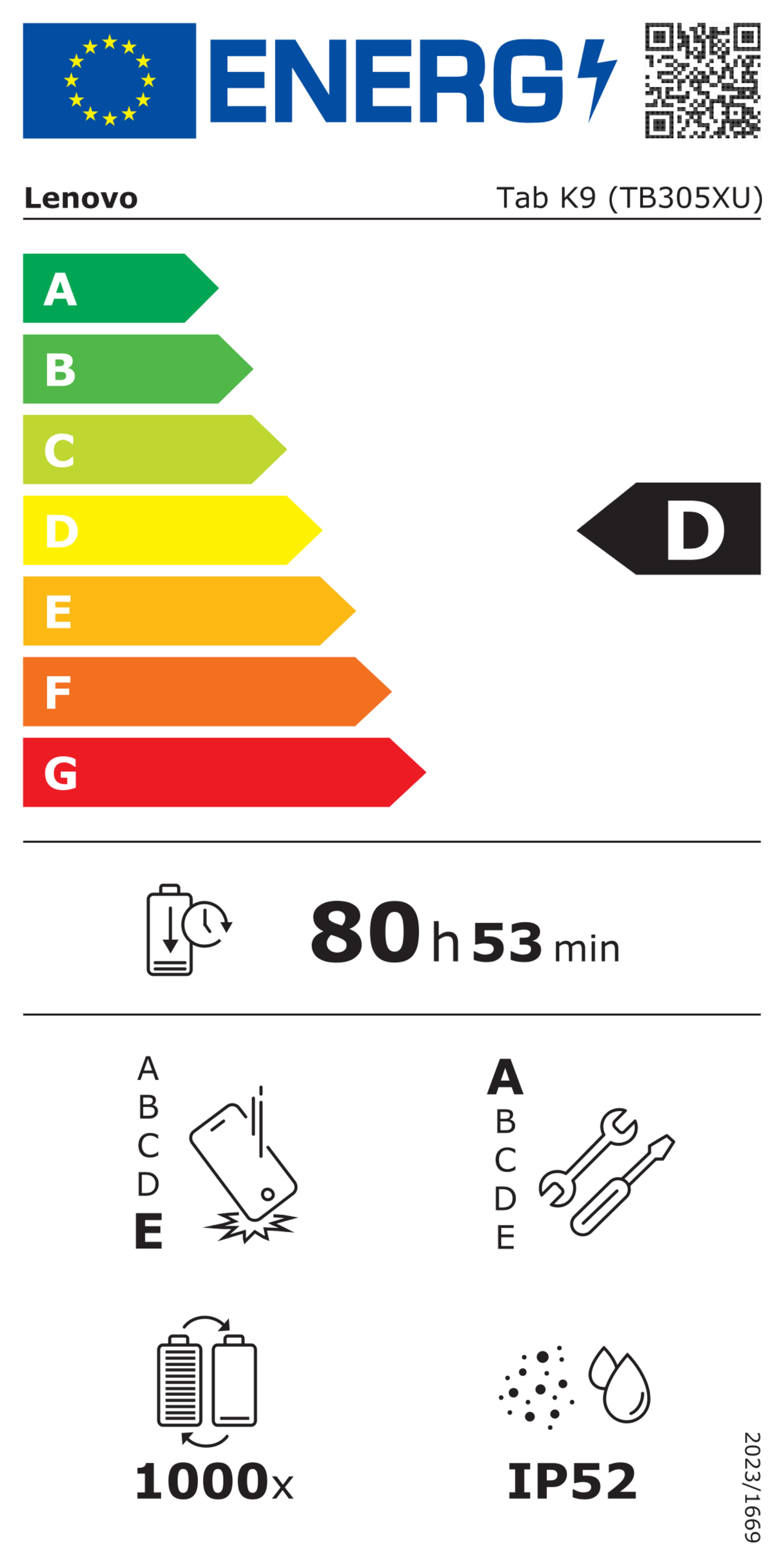 Lenovo Tab K9 MediaTek 4/64 Go LTE