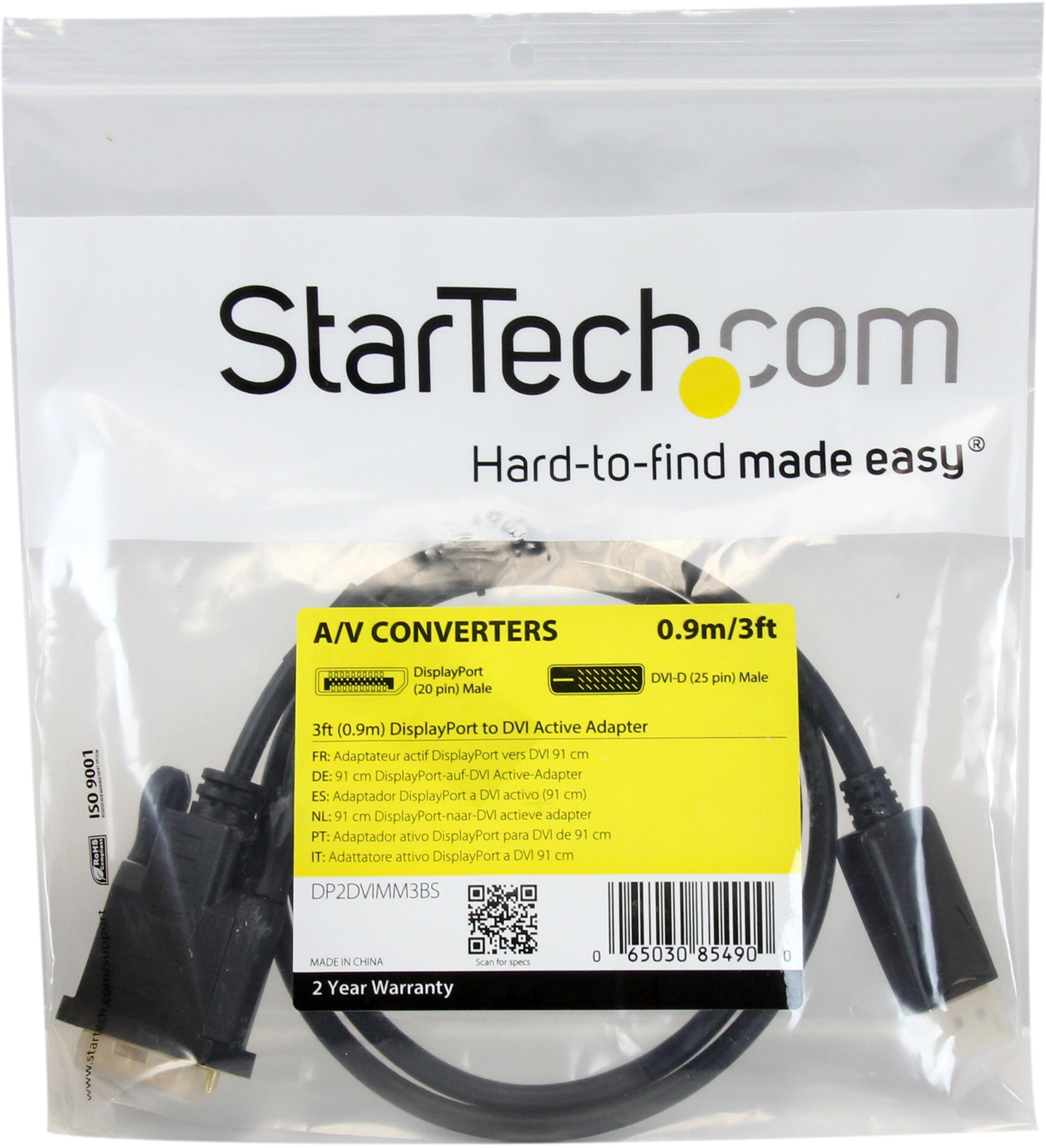 StarTech DisplayPort - DVI-D Cable 0.9m