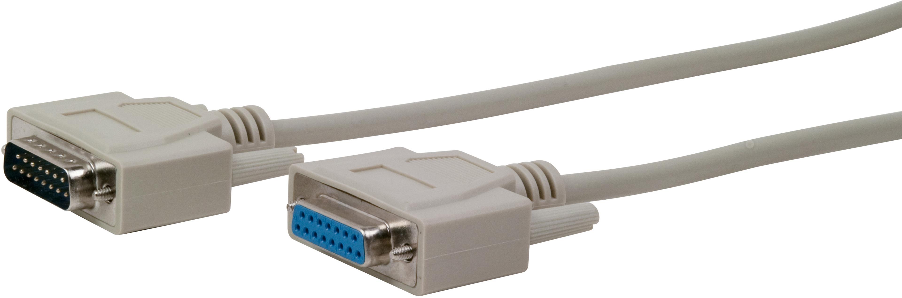 Câble RS232 ARTICONA DB15 m.-DB15f., 5 m