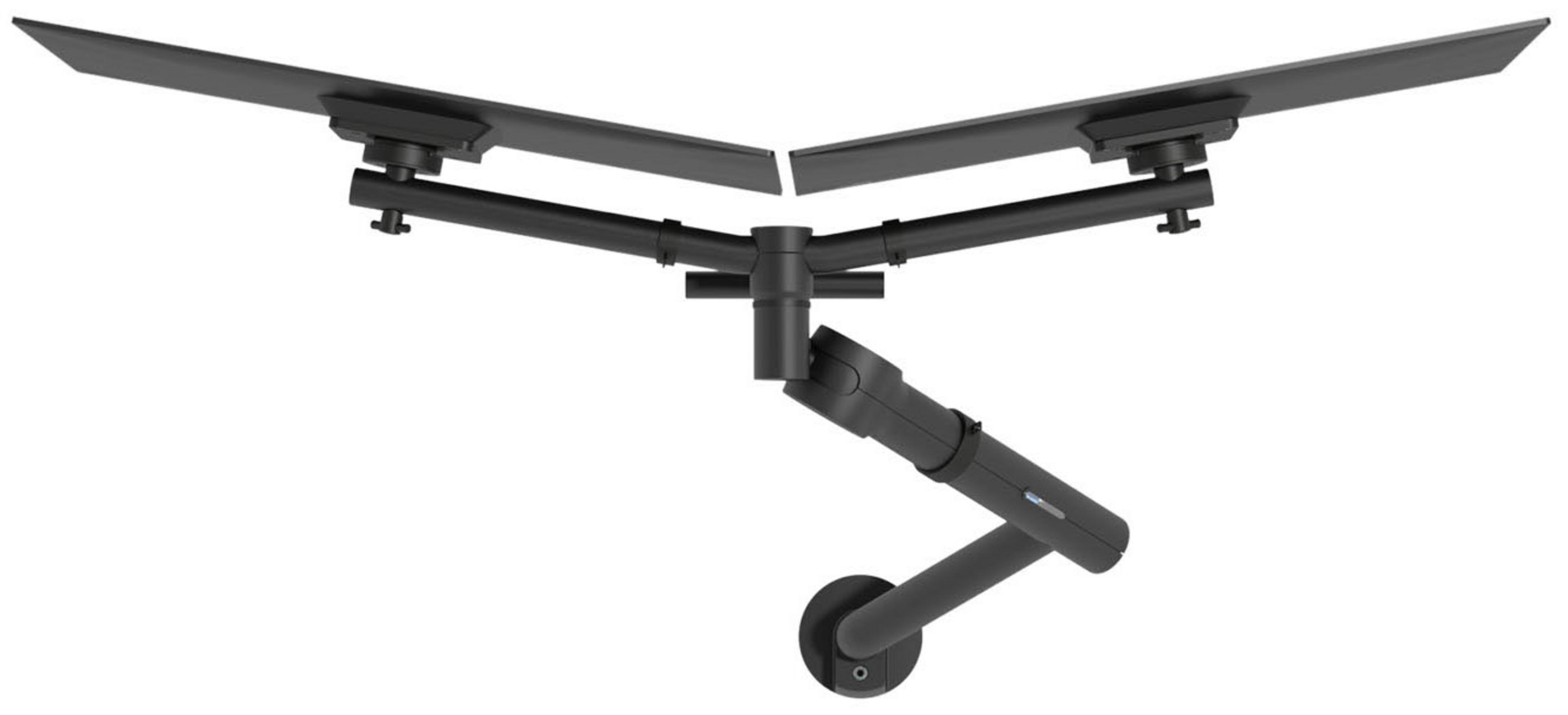 Dataflex Viewgo Pro Dual Desk Mount Blk