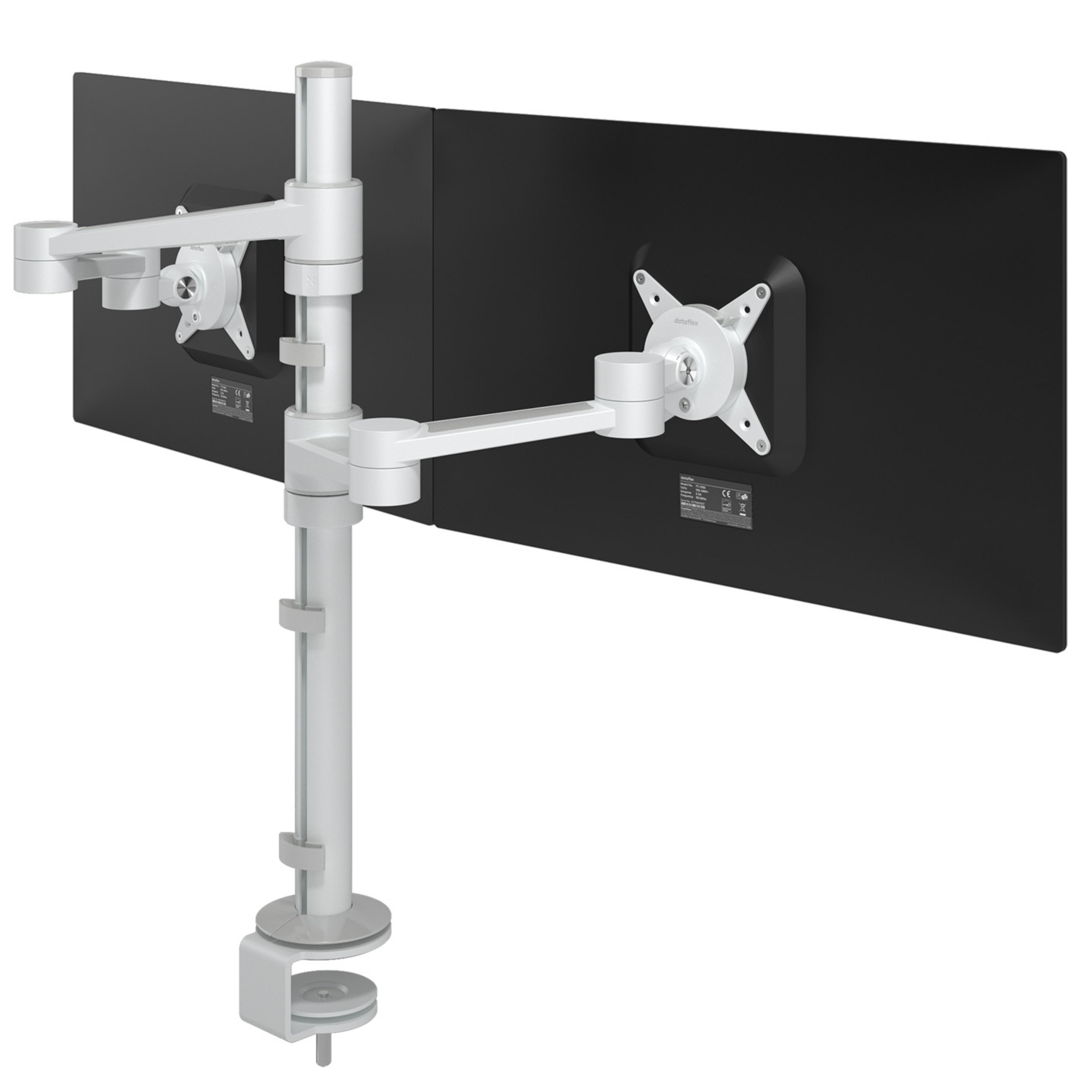Dataflex Viewlite Dual Desk Mount White