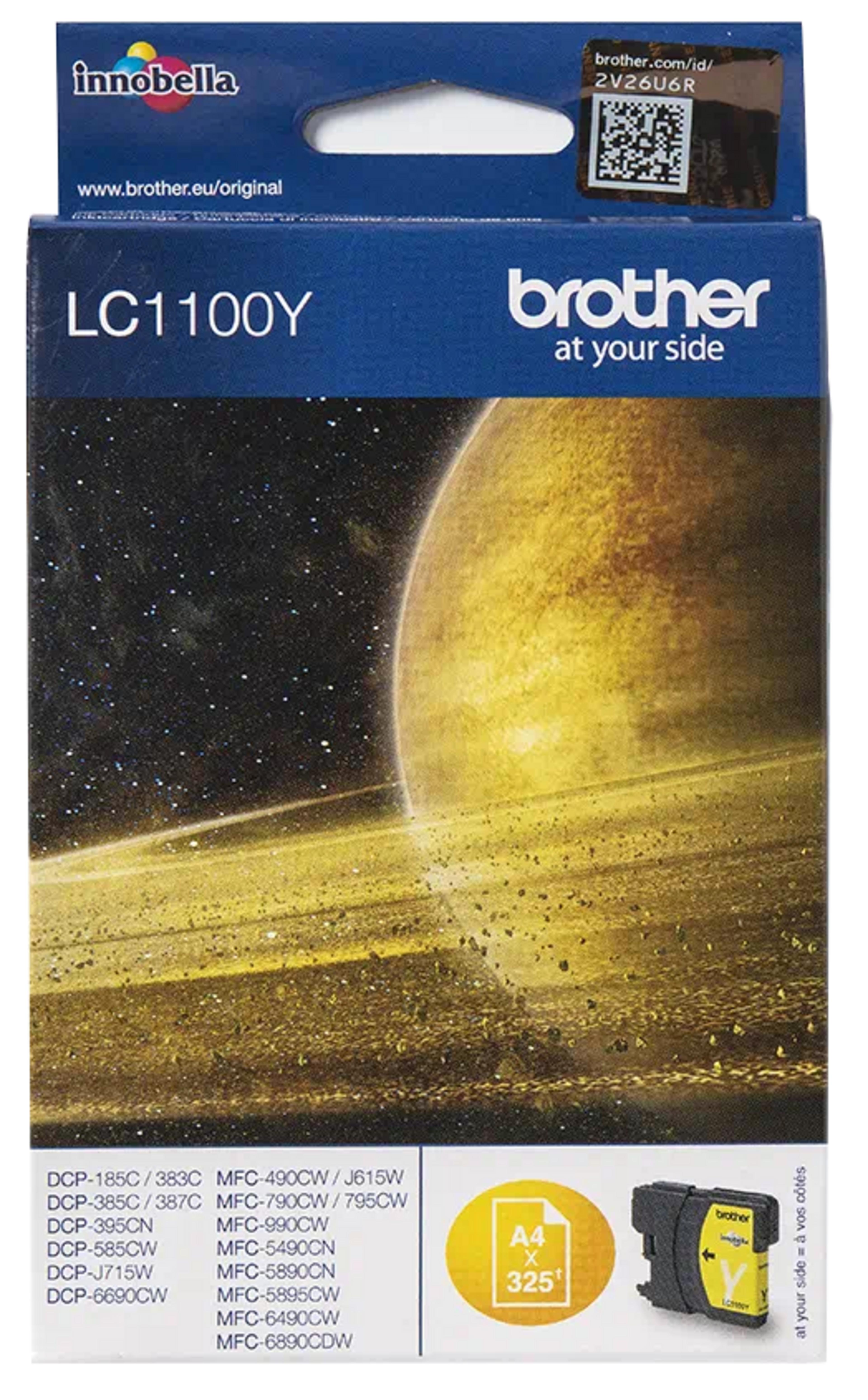 Encre Brother LC-1100Y, jaune