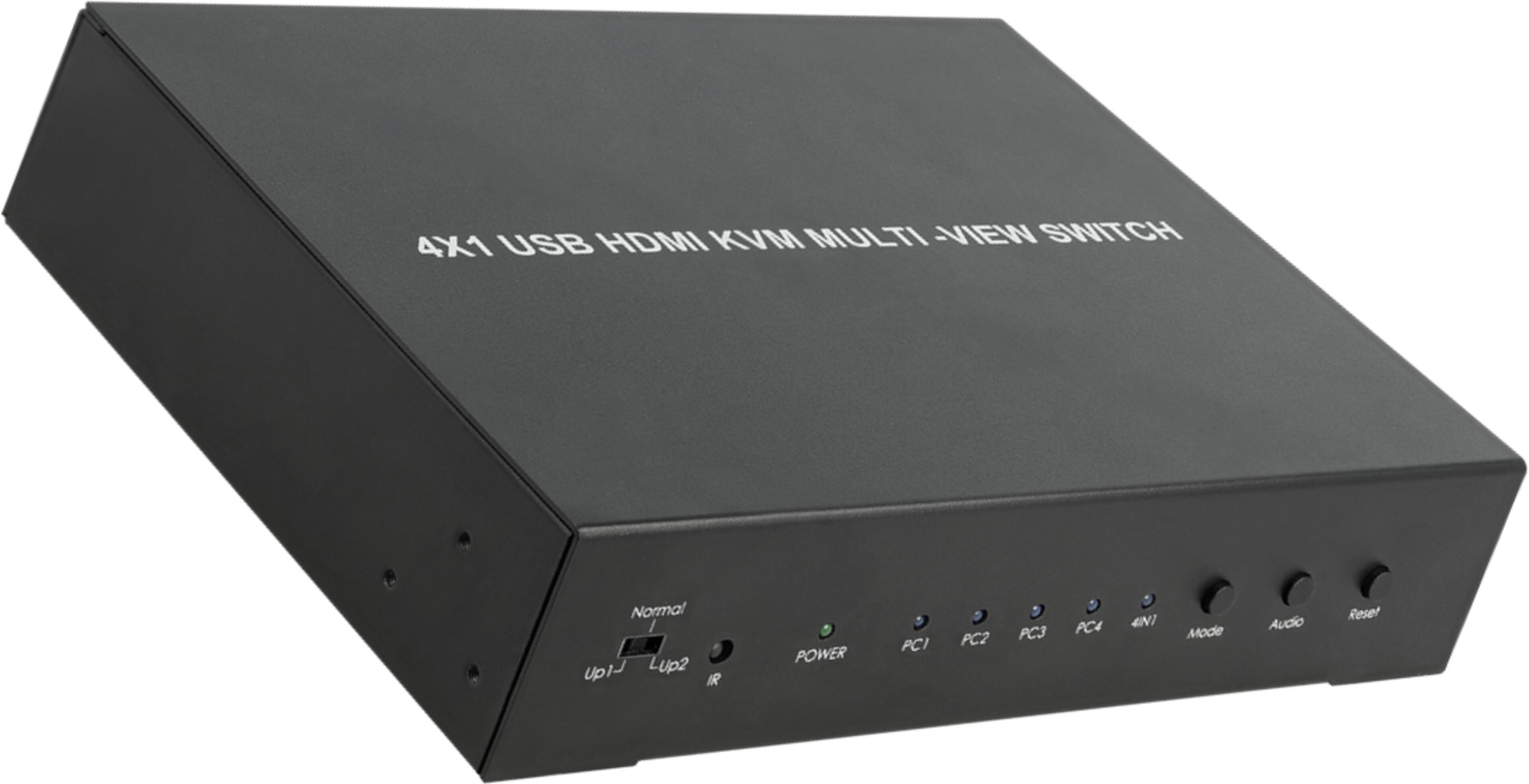 Prepínač KVM Delock HDMI 4port.