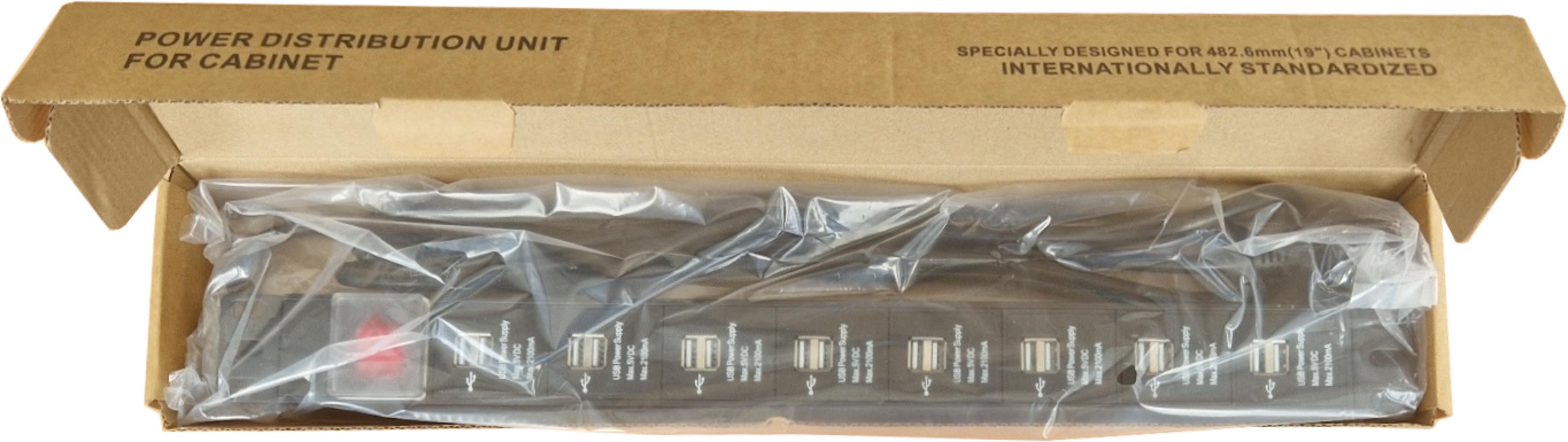 Steckdosenleiste 16xUSB 3 m schwarz