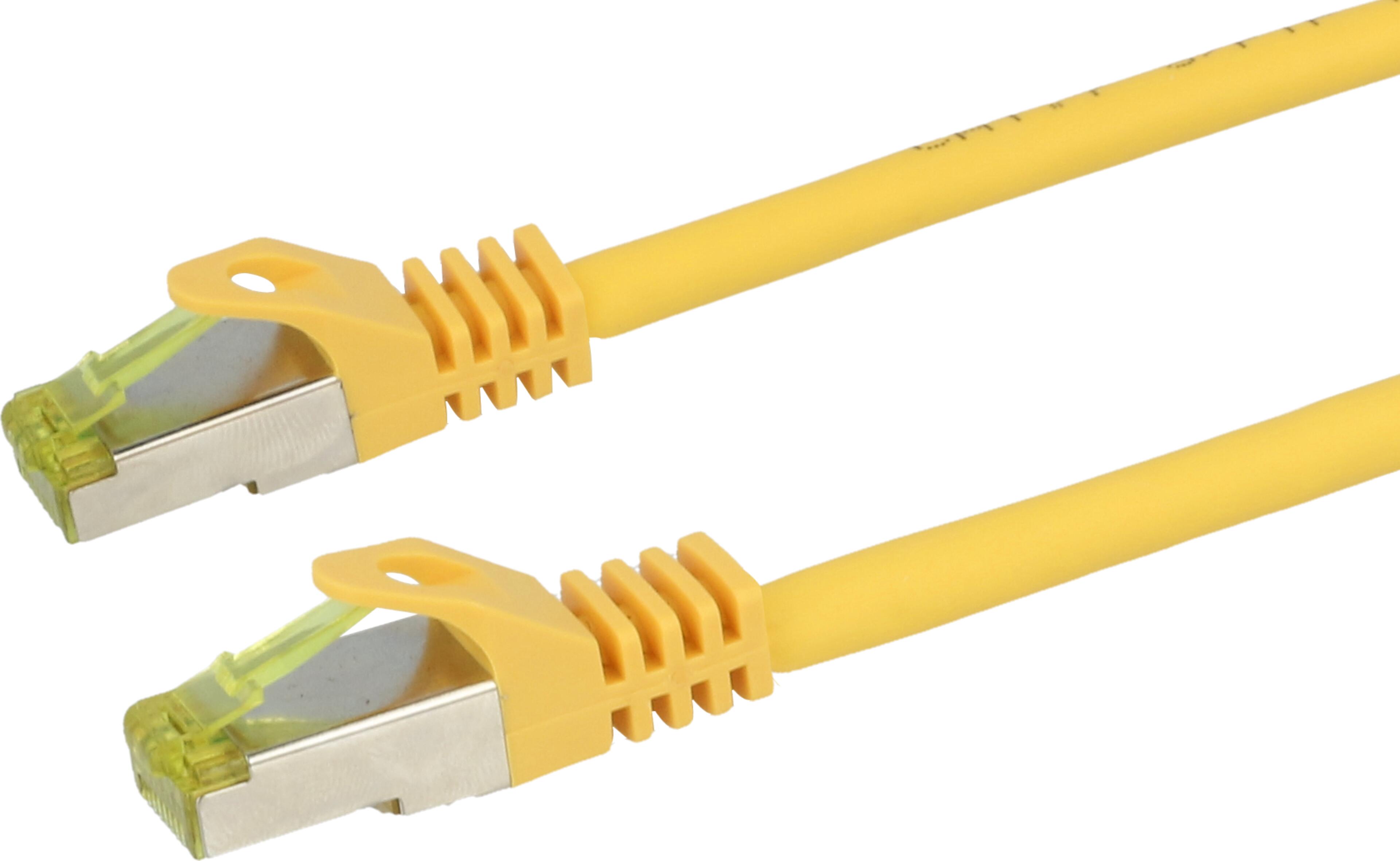Patch Cable RJ45 S/FTP Cat6a 0.25m Yel