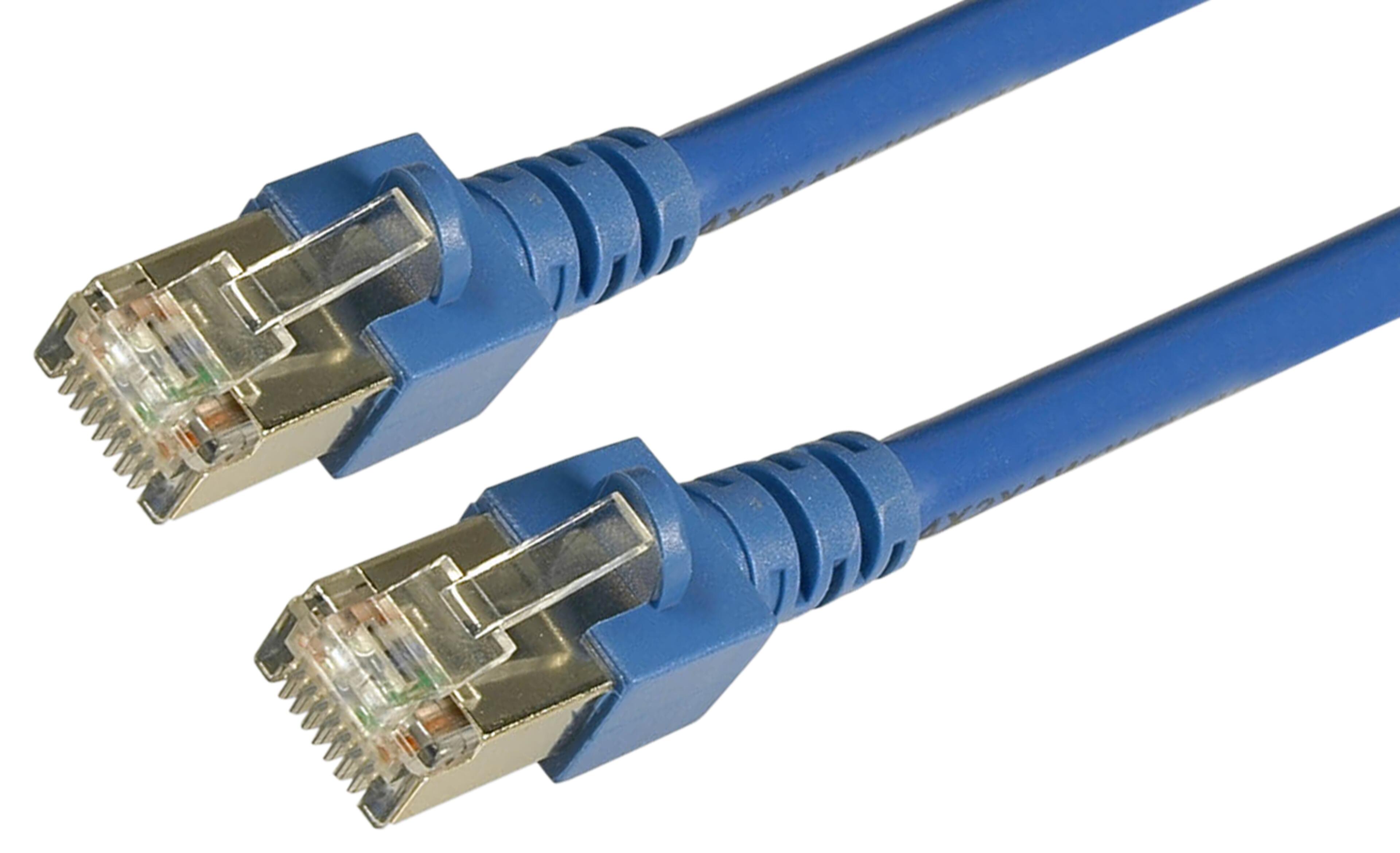 RJ45 patchkábel SF/UTP Cat5e 3 m, kék