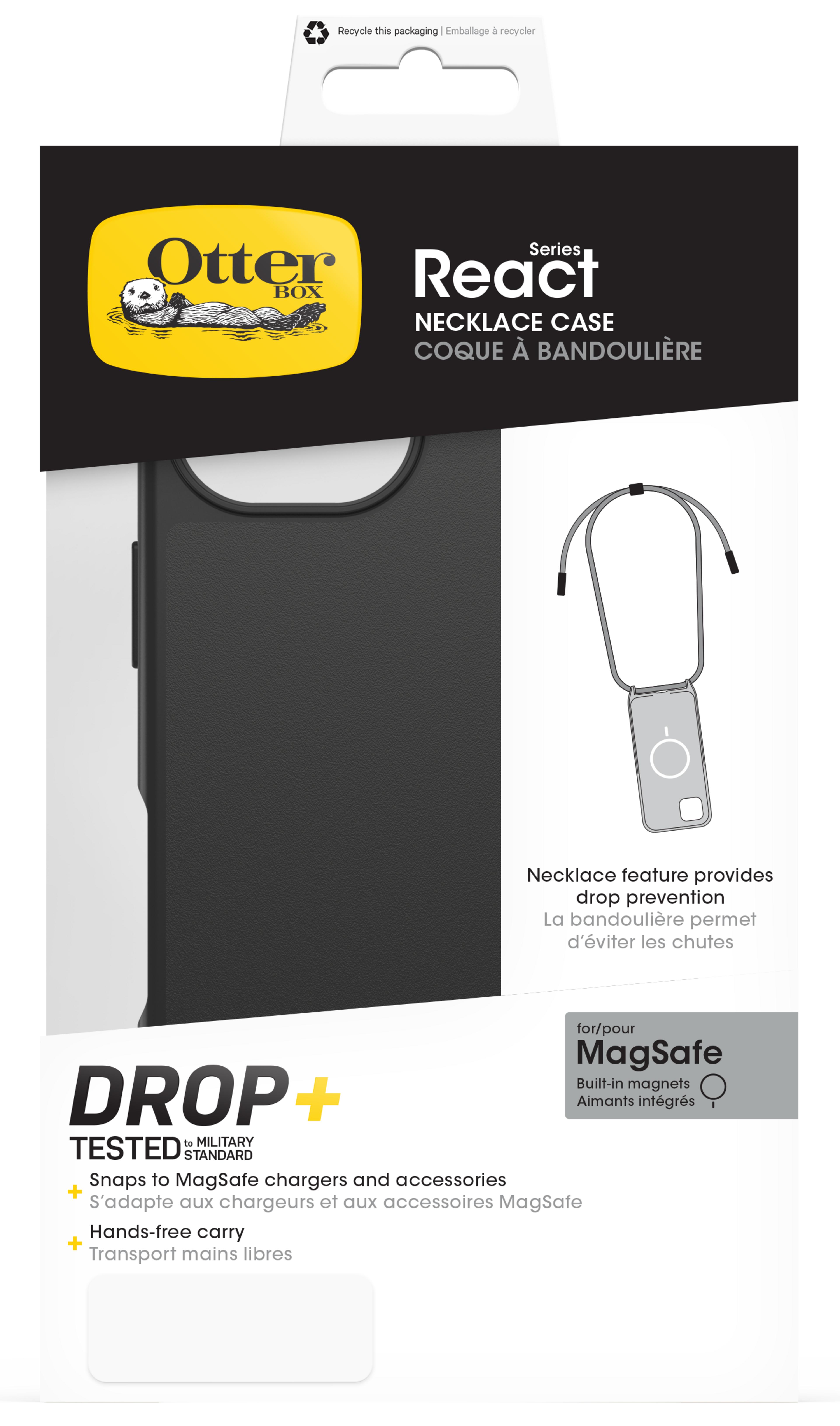 Etui OtterBox React iPhone 16 Necklace