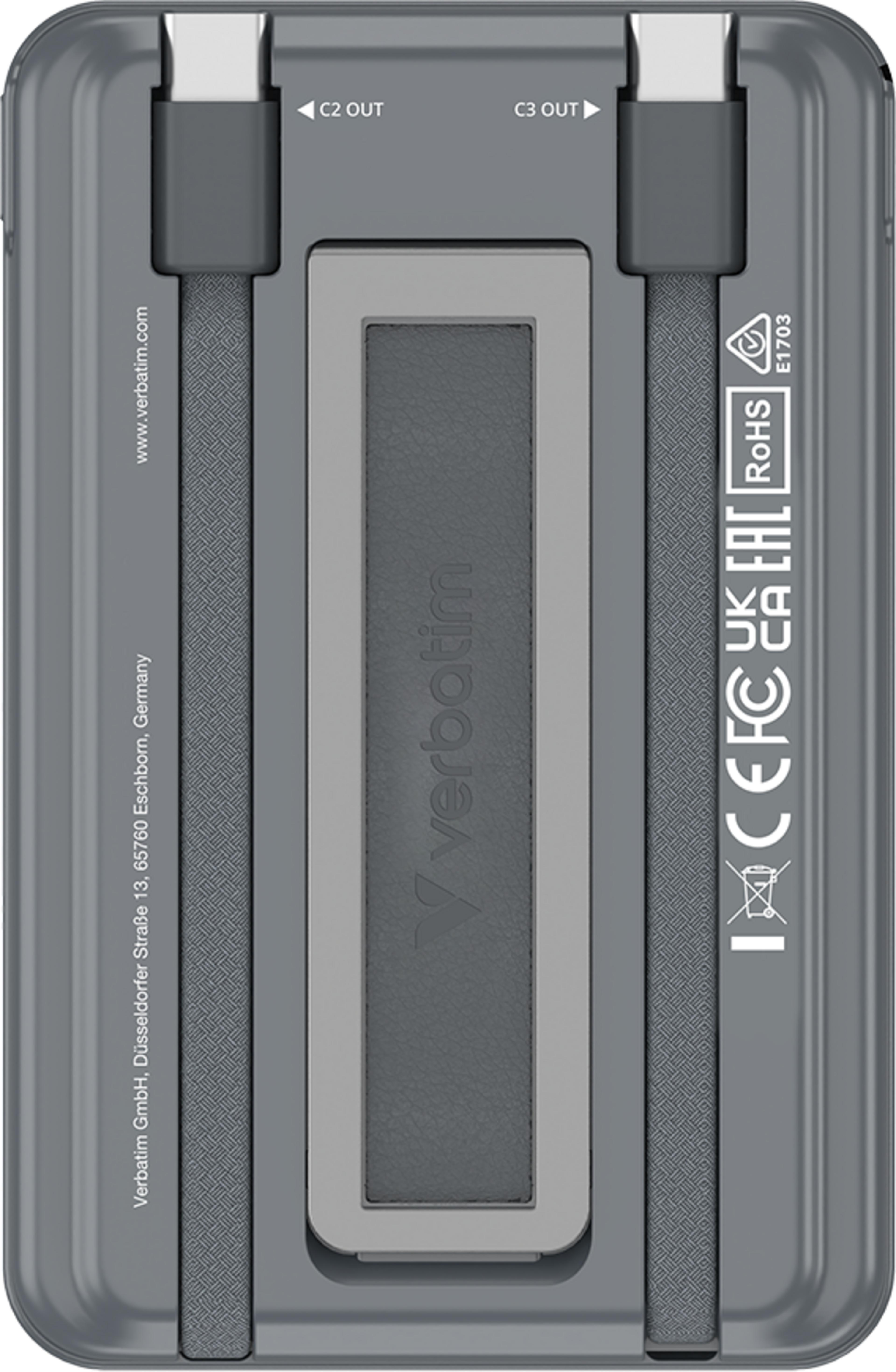 Batt. externe USB Verbatim 5000mAh gris