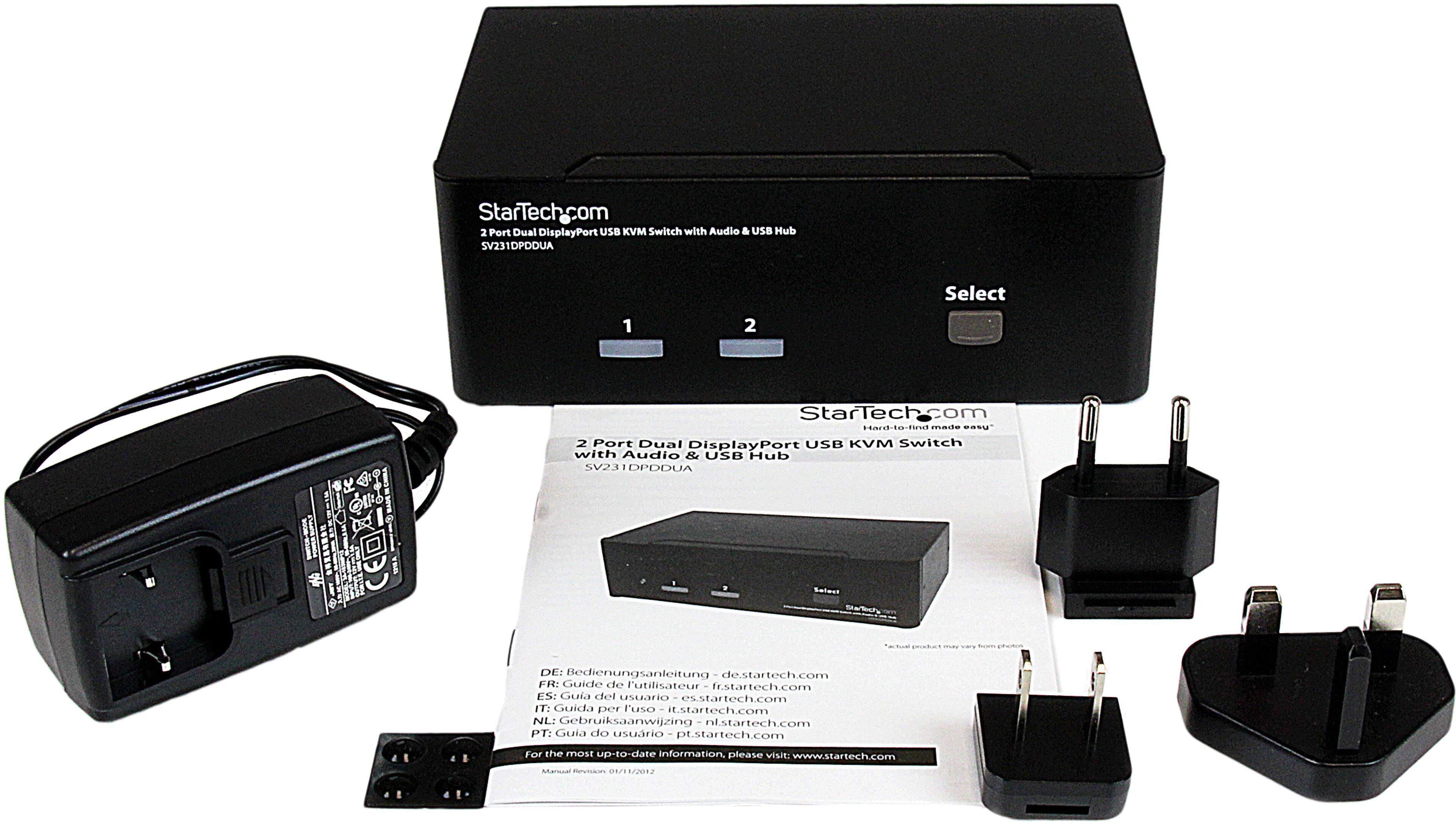 Switch KVM 2 ports StarTech DP DualHead