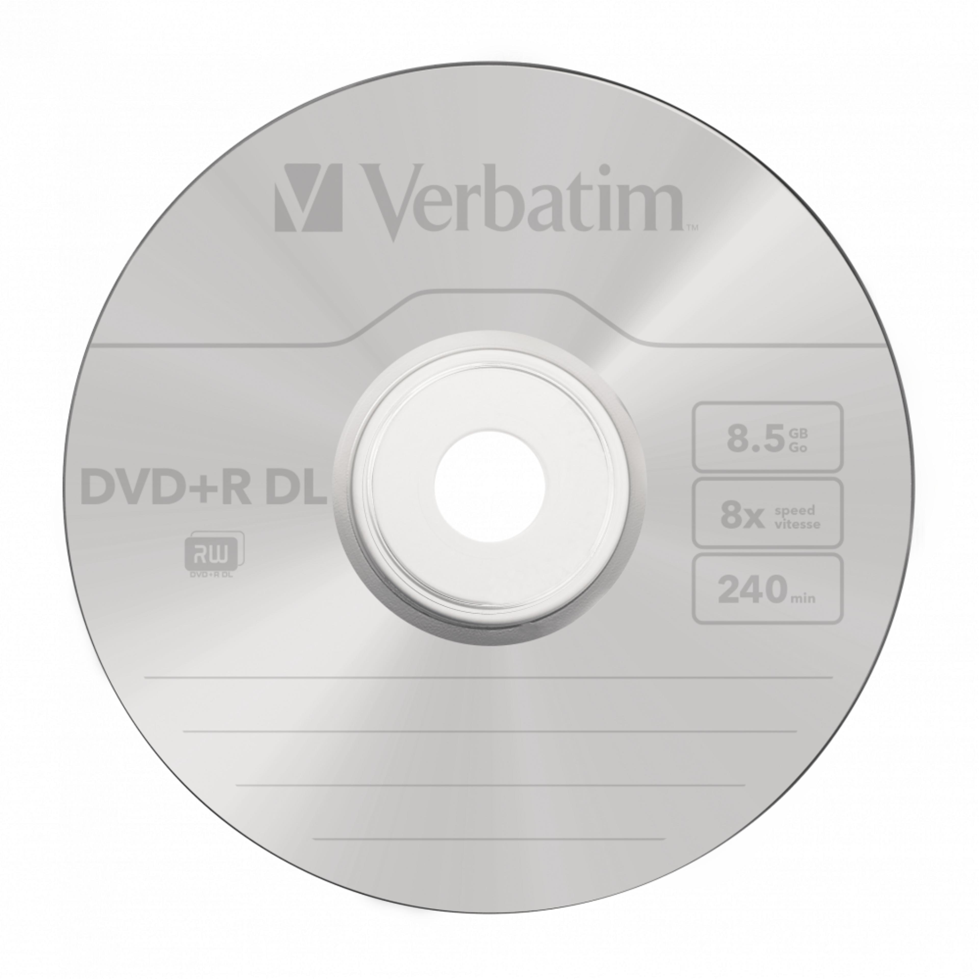 Verbatim DVD+R DL 8.5GB 8x SP 50-pack
