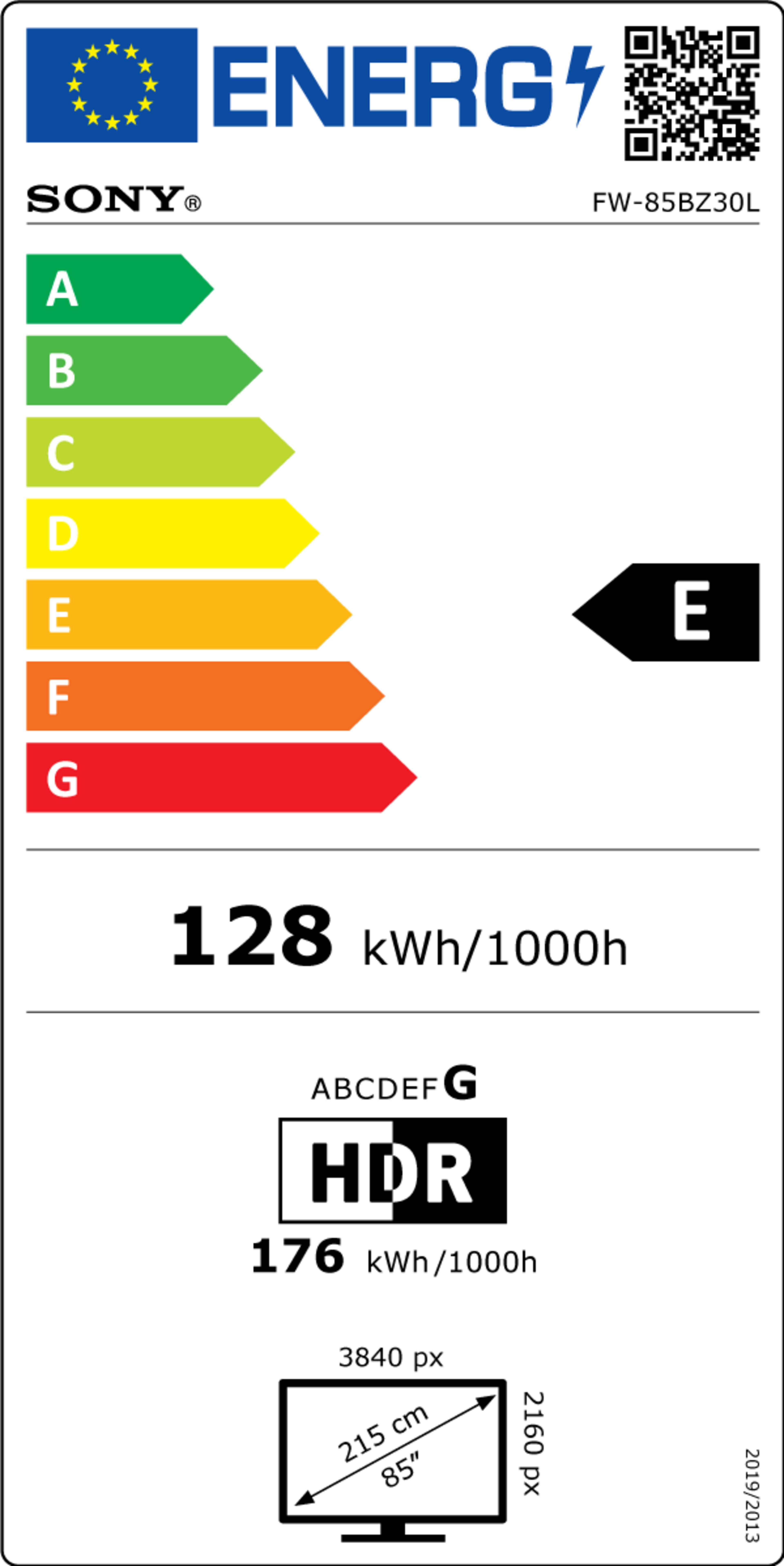 Sony Bravia FW-85BZ30L Display