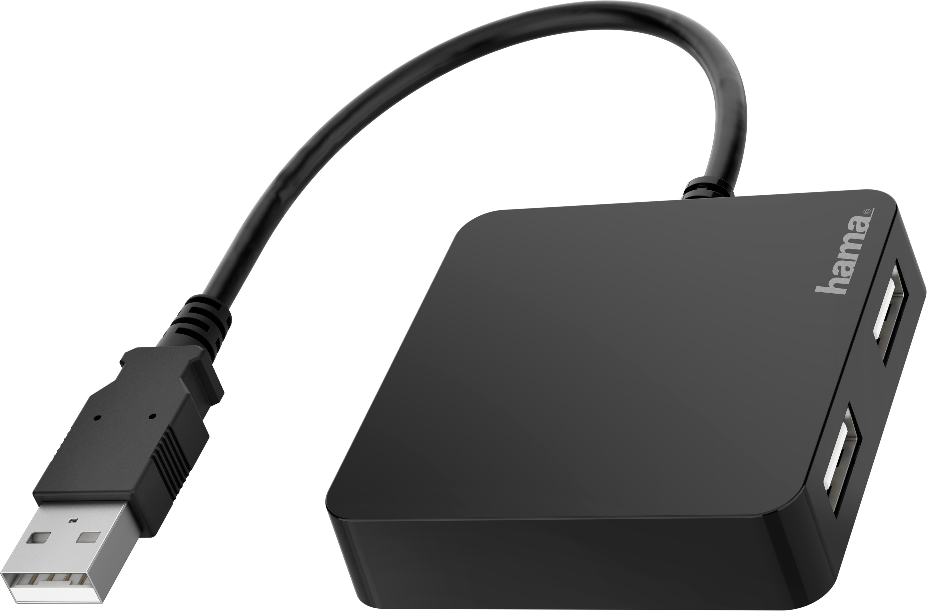Hama USB Hub 2.0 4-port Black
