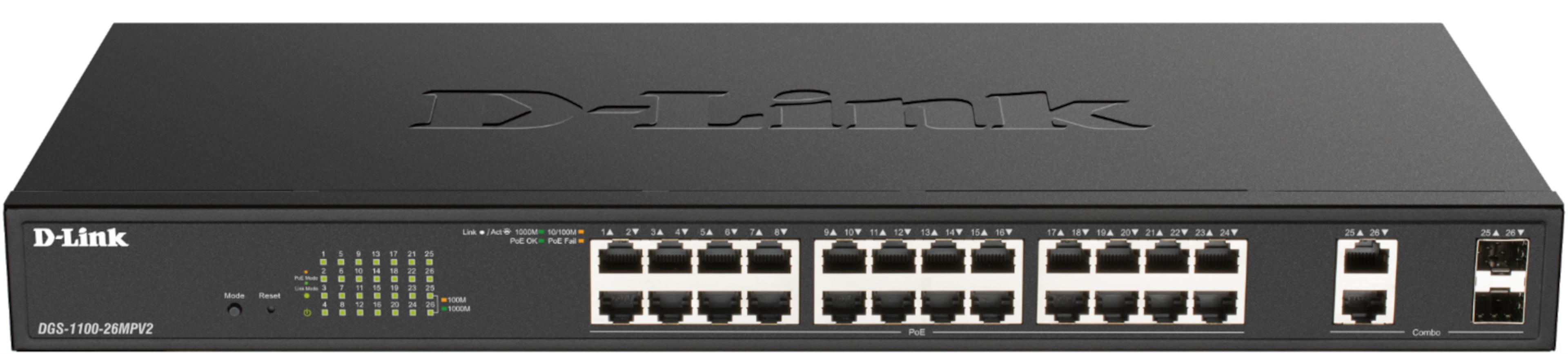 D-Link DGS-1100-26MPV2 PoE Switch