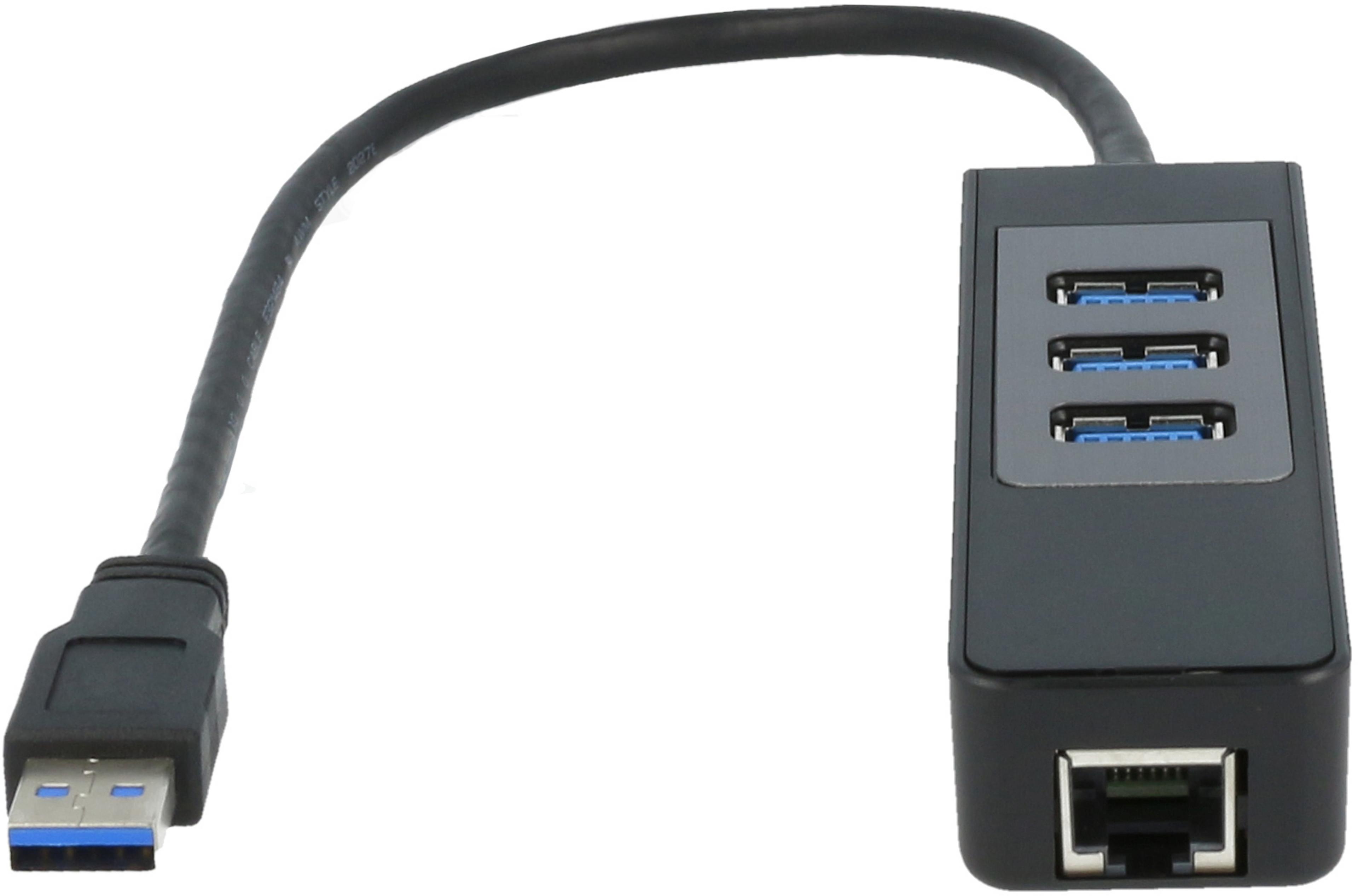 ARTICONA USB Hub 3.0 3-Port + RJ45
