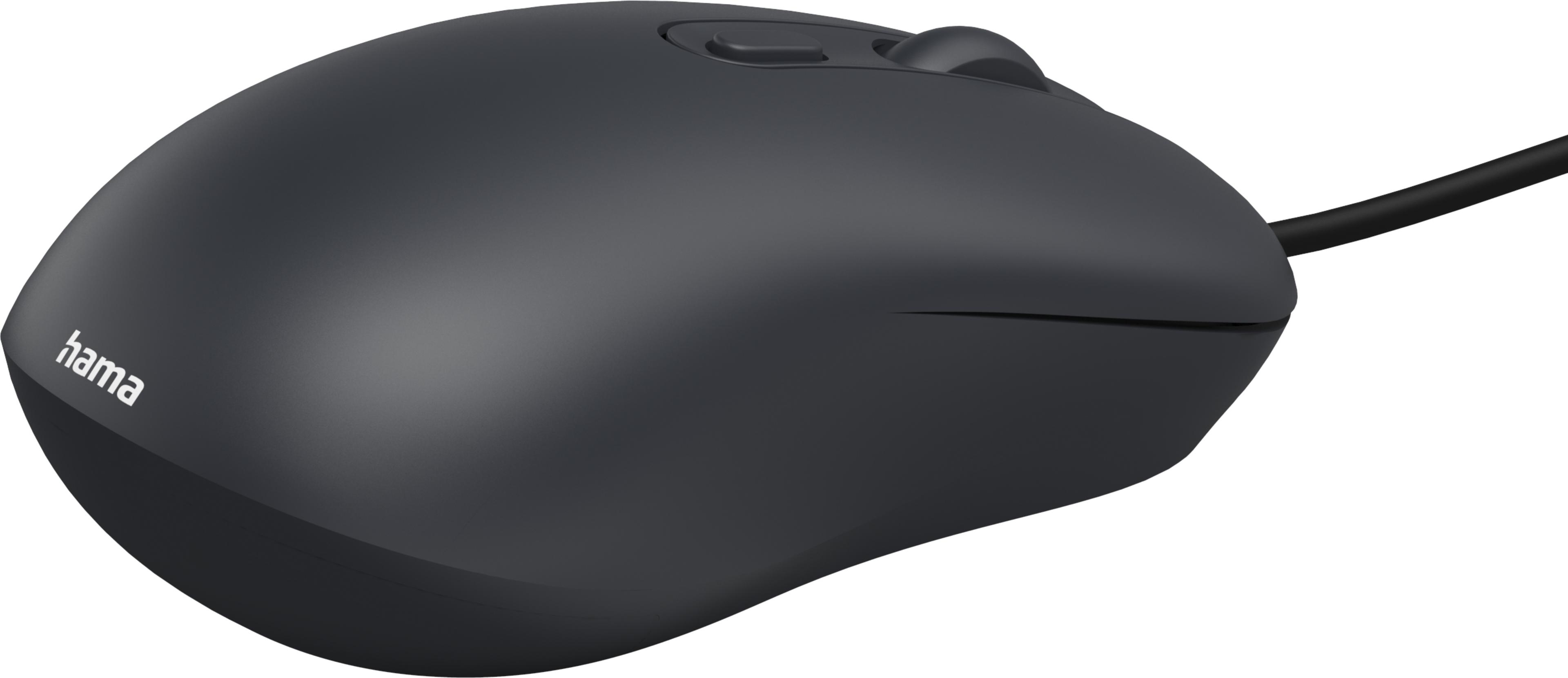 Hama CM-200 Maus schwarz