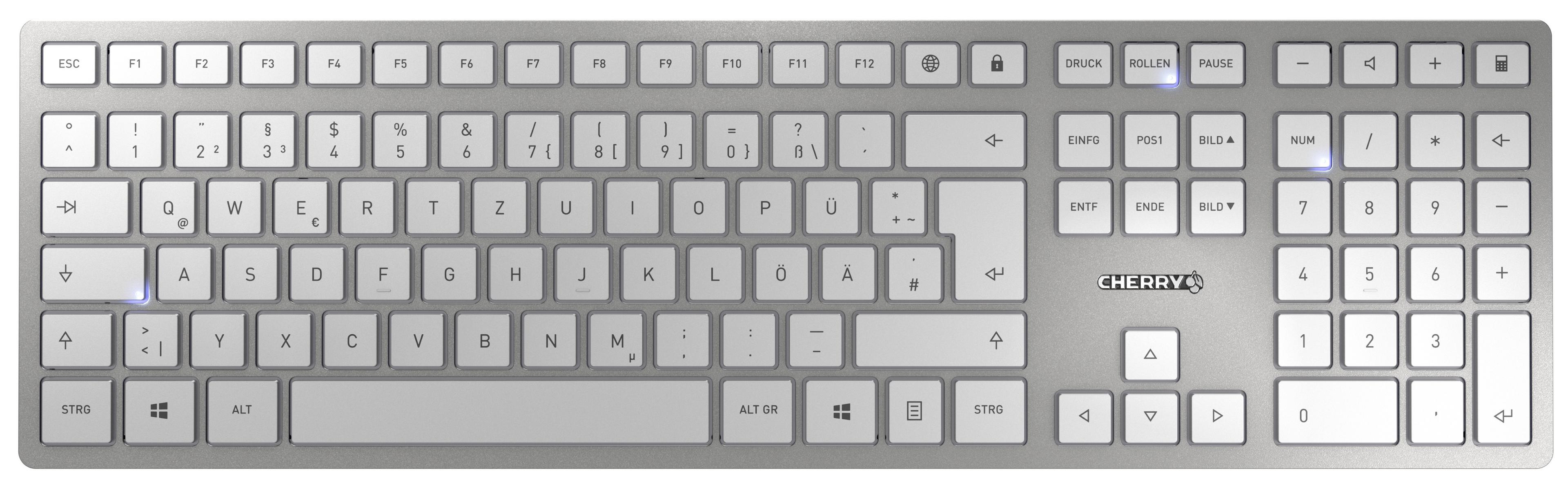 CHERRY DW 9100 SLIM Desktop Set Silver