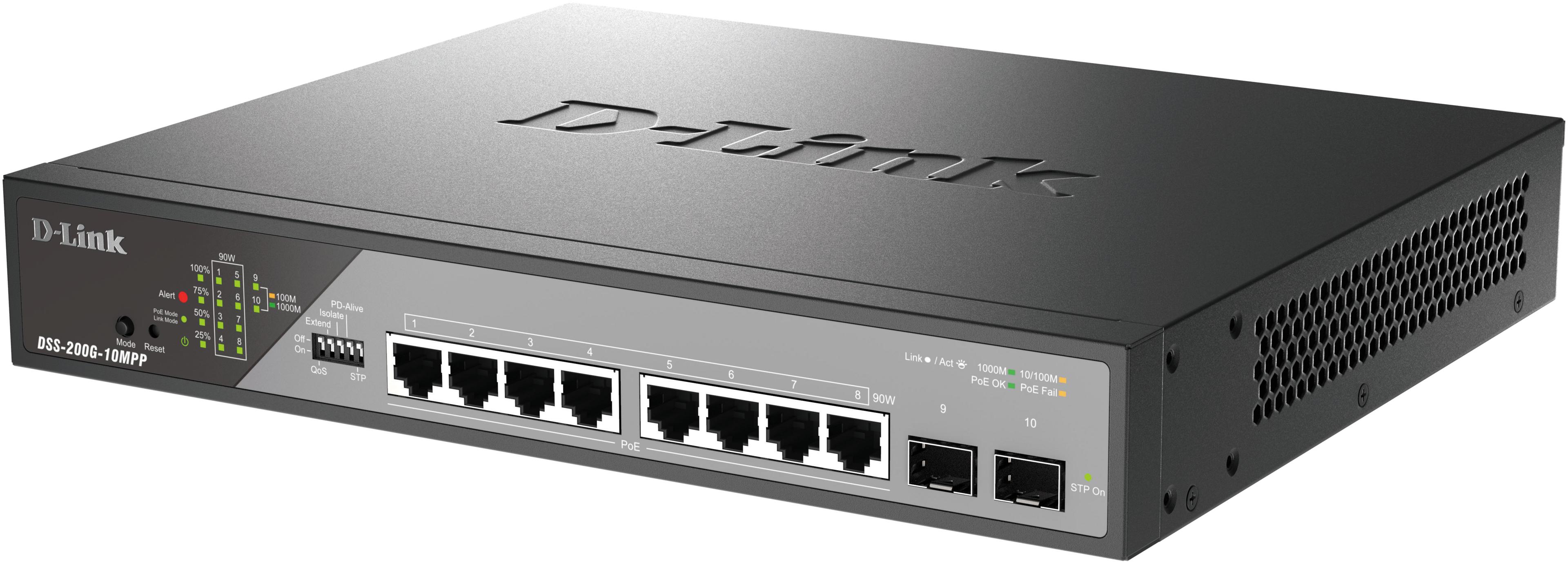 D-Link DSS-200G-10MPP/E Switch