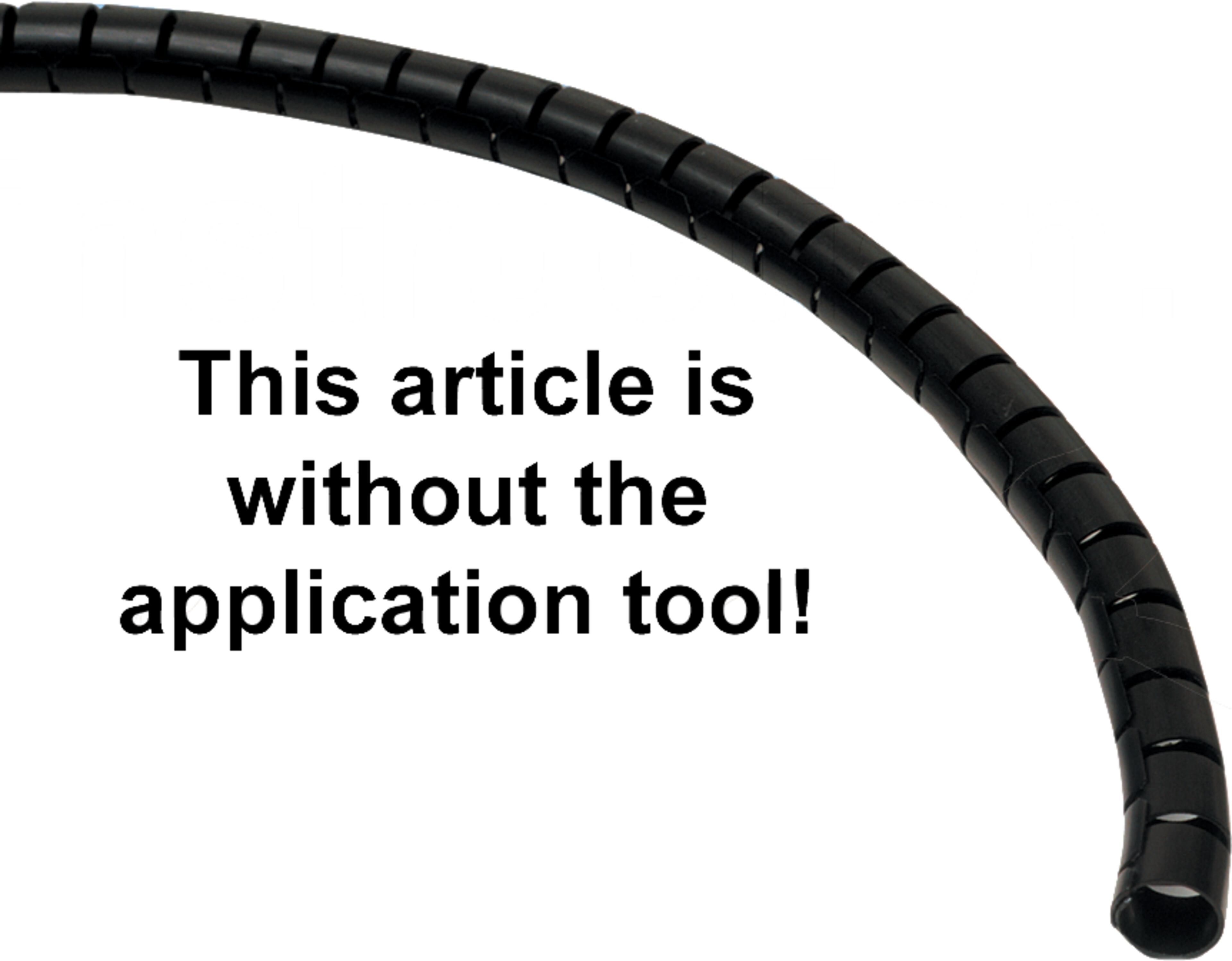 Gaine protectrice D = 25 mm/20 m, noir