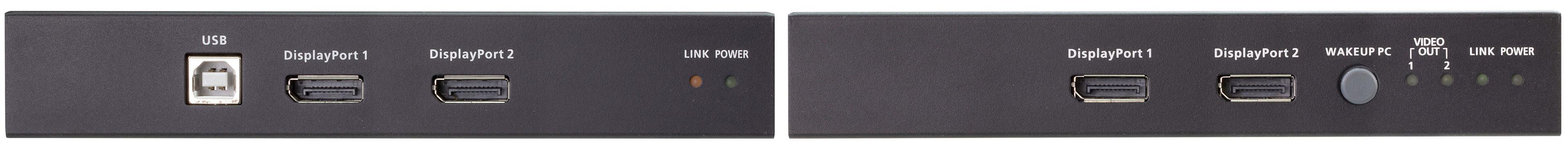 ATEN 2xDP HDBaseT Cat6 KVM Extender 100m