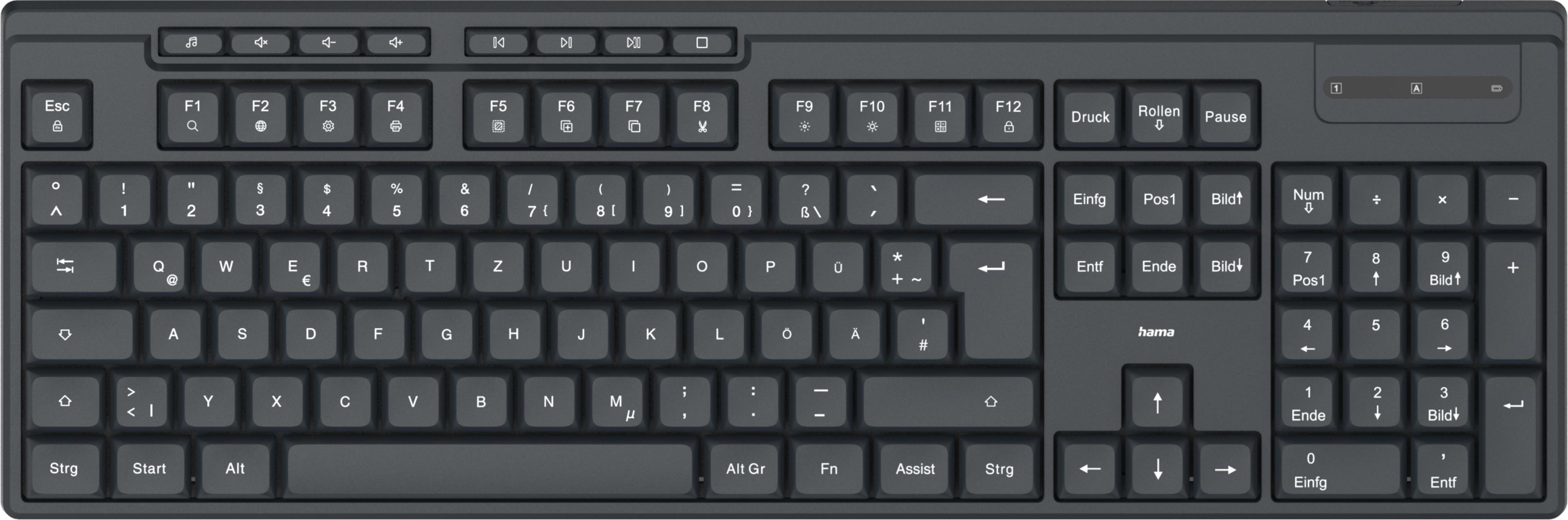 Hama WK-200 Keyboard Wireless Black