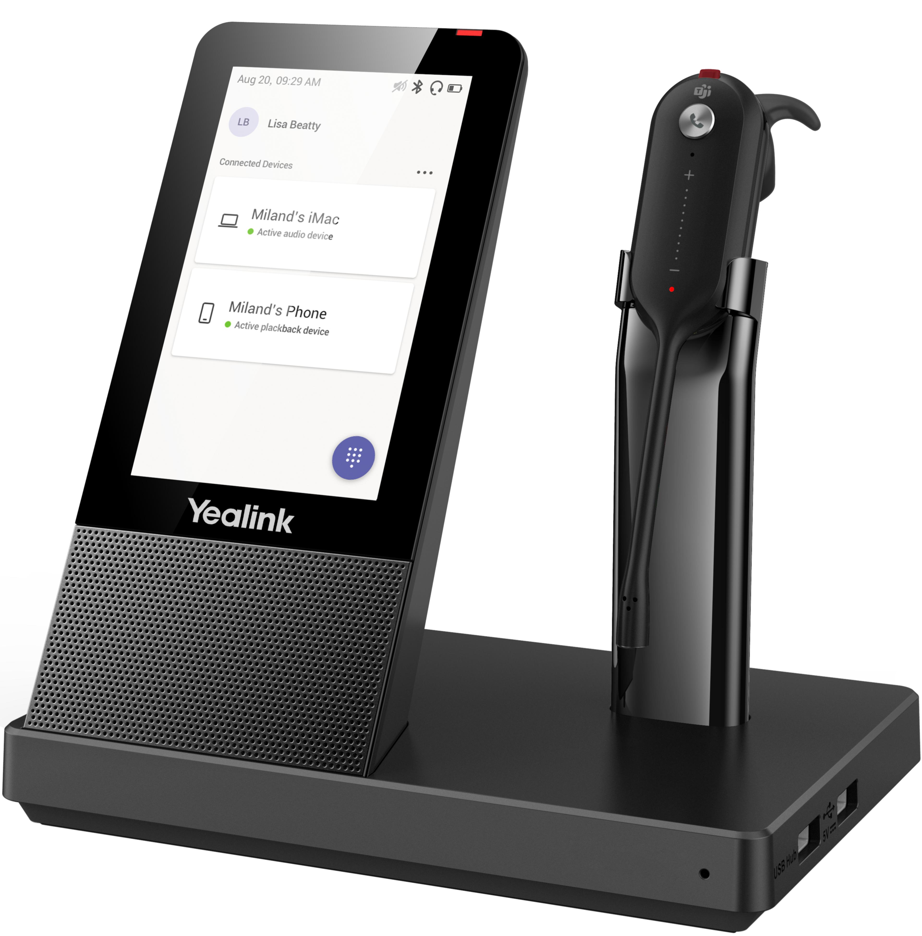 Yealink Zestaw słuch. WH67 Teams DECT